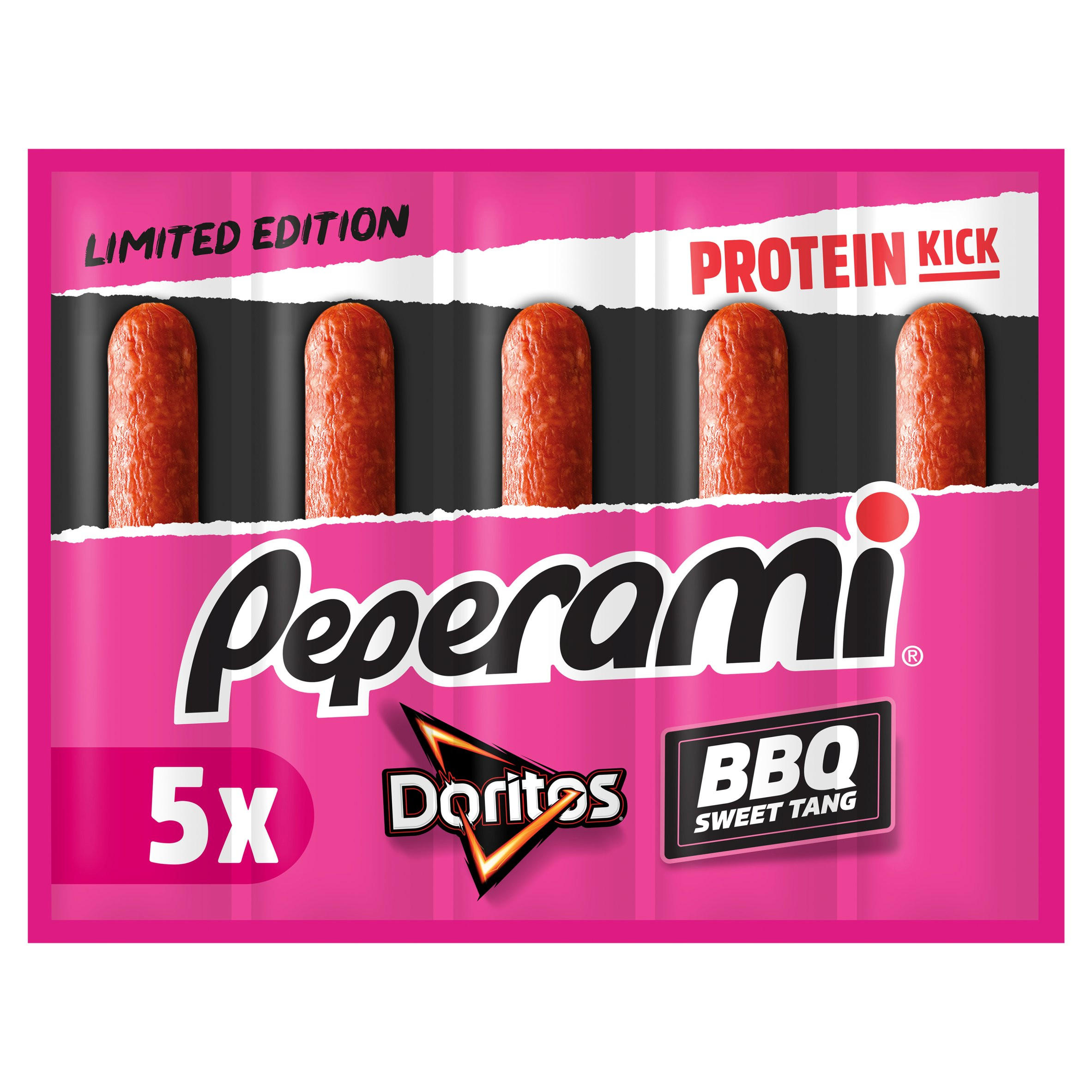 Peperami Limited Edition Doritos BBQ Sweet Tang Flavour 100g (5 x 20g)