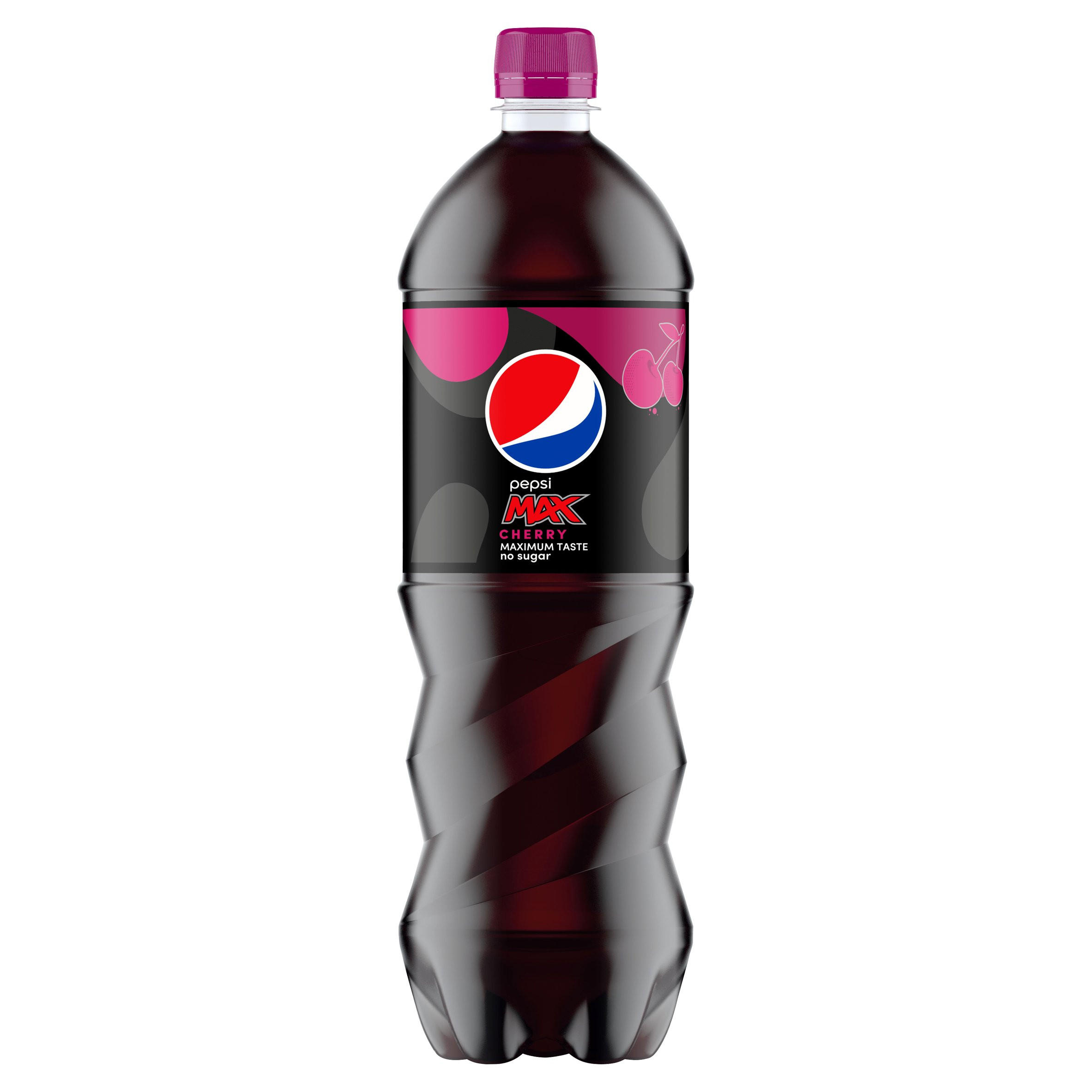 Pepsi Max Cherry Cola 1.25L Diet Drinks Iceland Foods