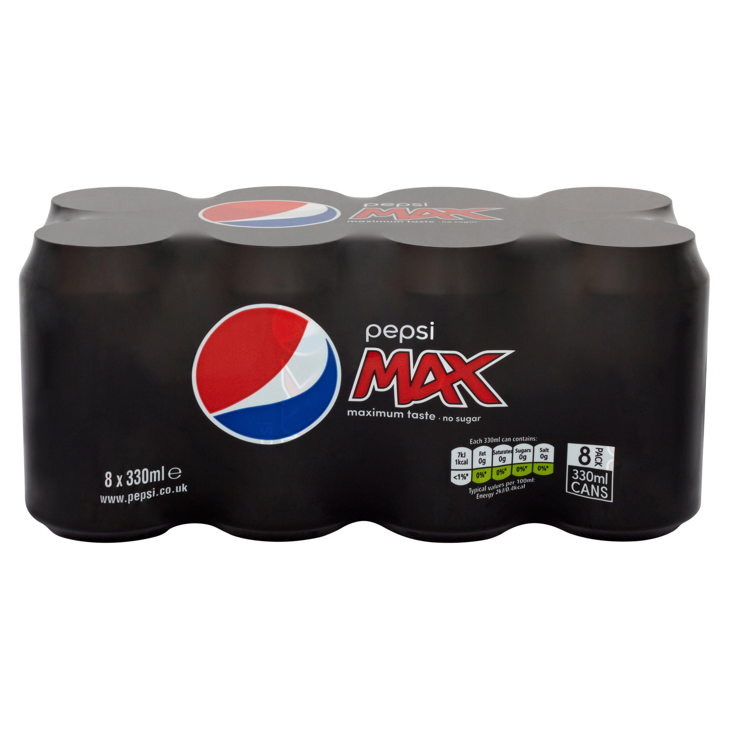 Pepsi Max Cola 8 x 330ml | Multipacks | Iceland Foods