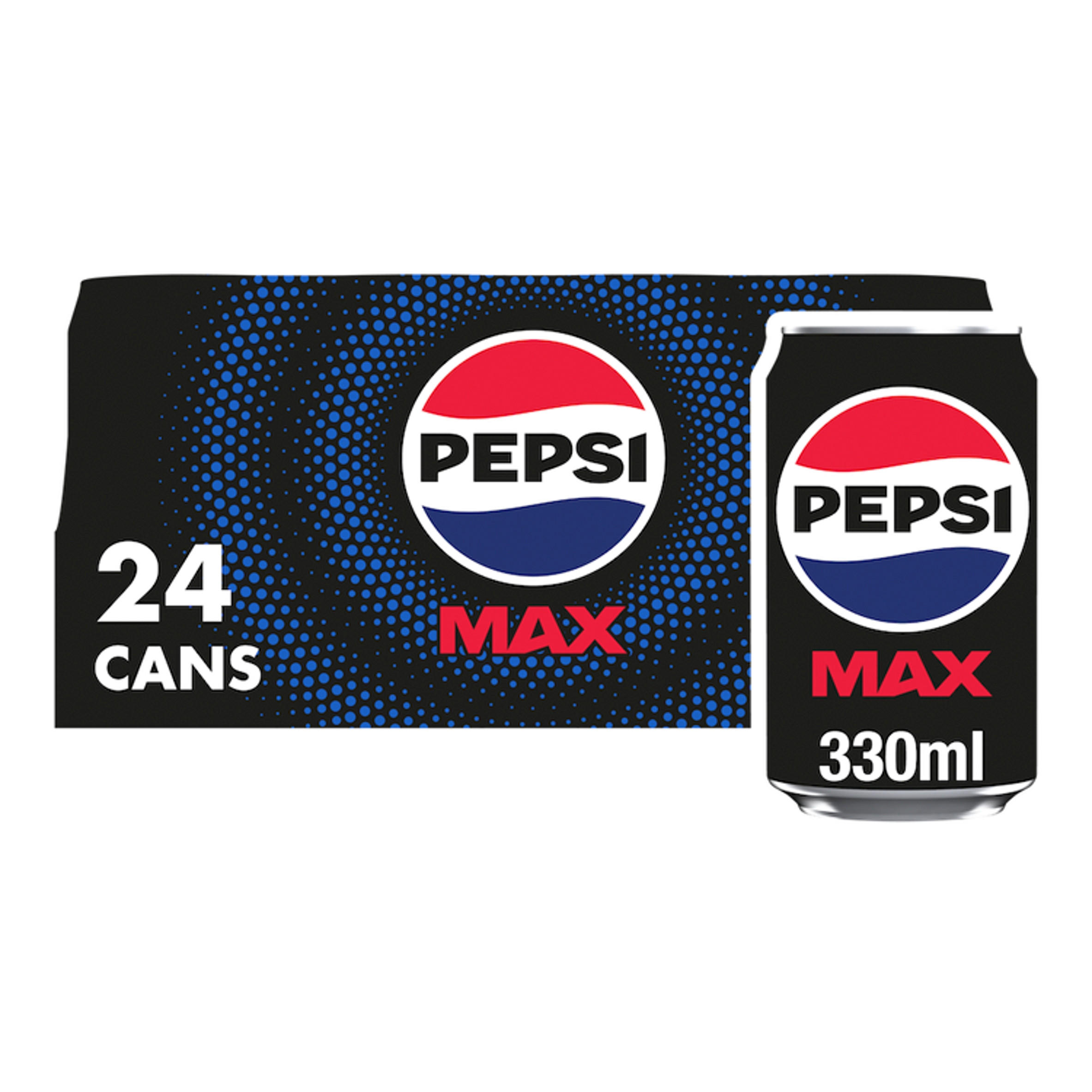 Pepsi Max No Sugar Cola Cans 24 x 330ml | 12 - 24 Packs | Iceland Foods