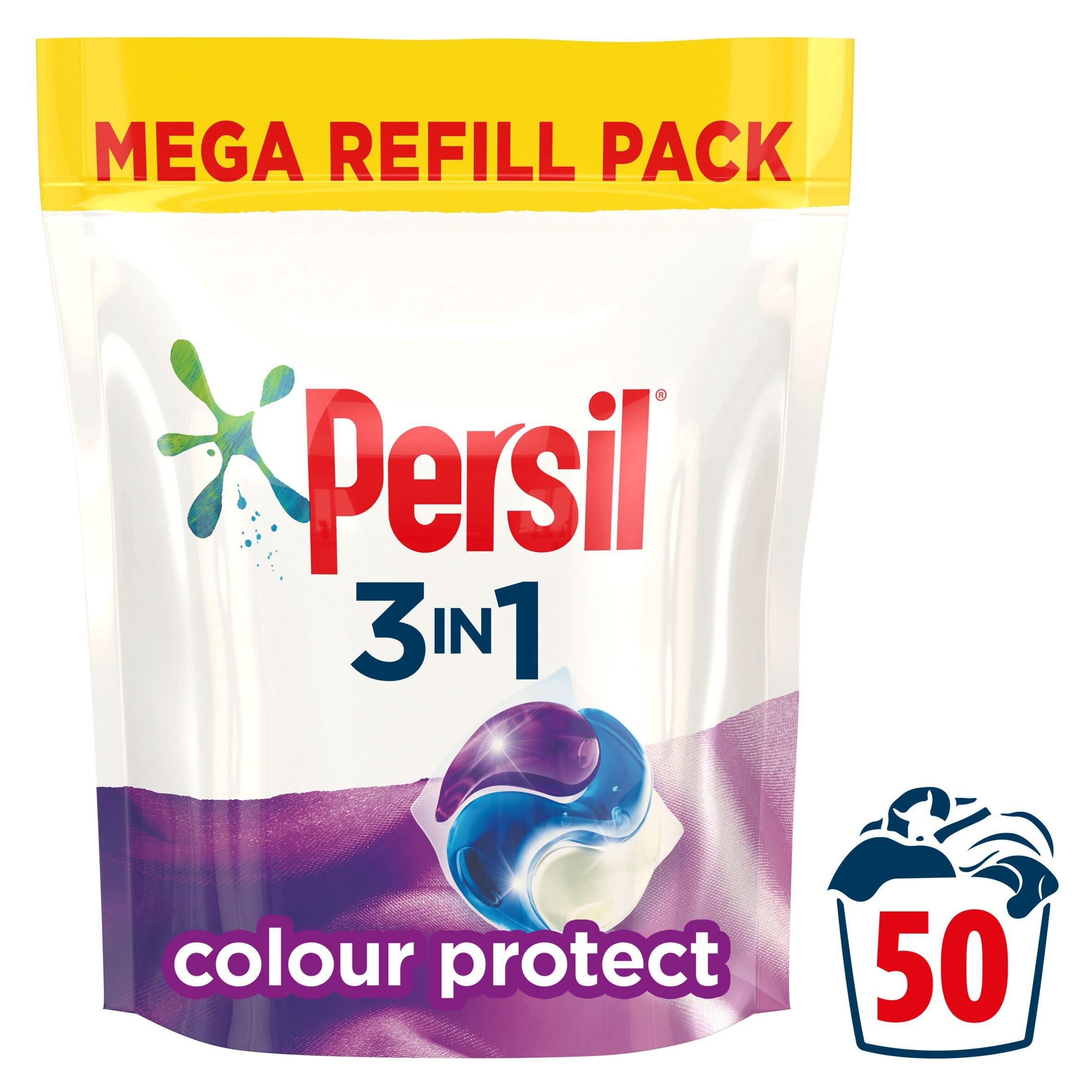Persil 3 in 1 Laundry Washing Capsules Colour Protect 50 Wash 1.350 kg