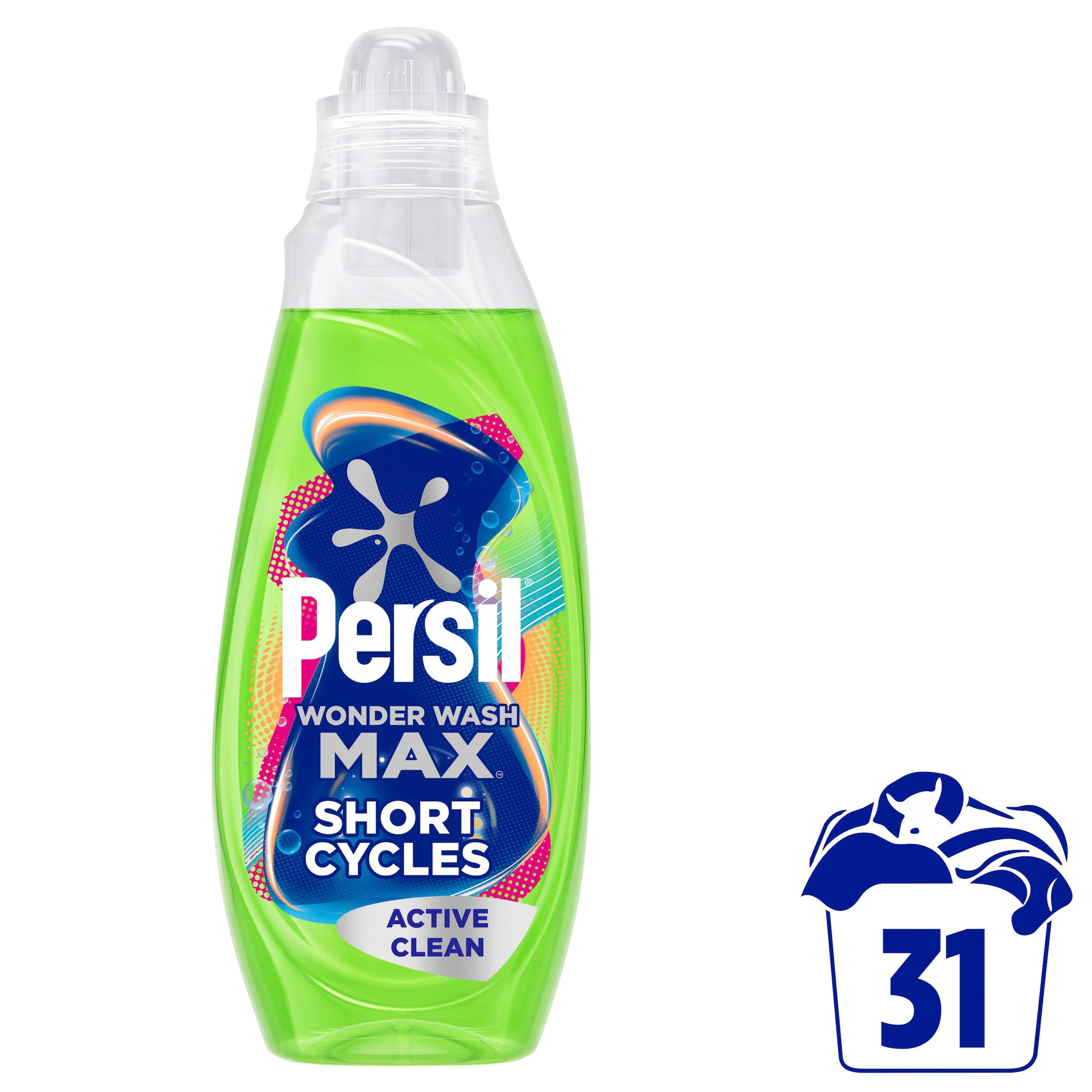 Persil Wonder Wash Non Bio Liquid Detergent Speed Clean 837 ml (31 washes)