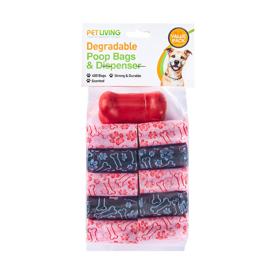 Pet Living Degradable Poop Bags and Dispenser Pets Iceland Foods