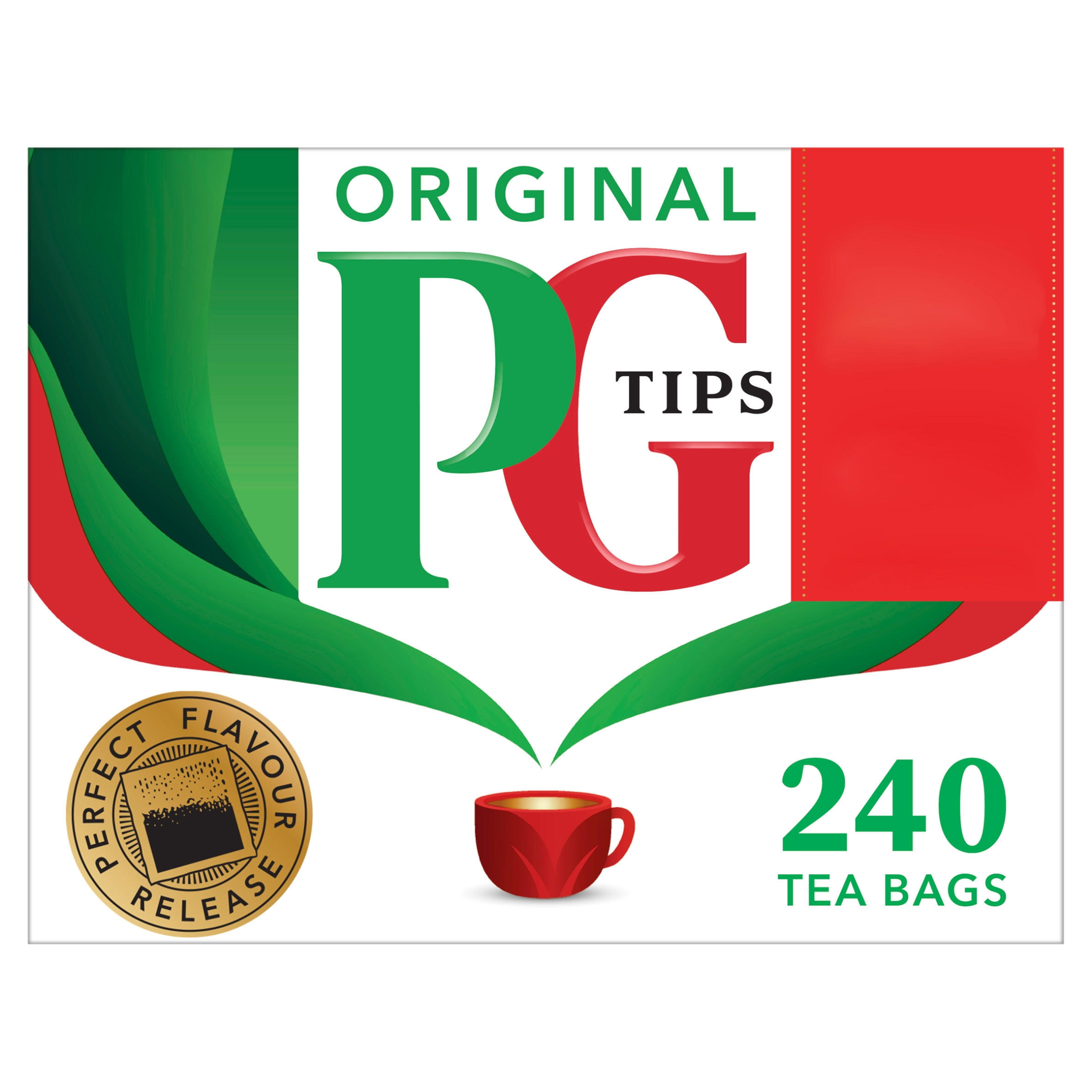 PG Tips 240 Original Tea Bags 696g Breakfast Tea Iceland Foods