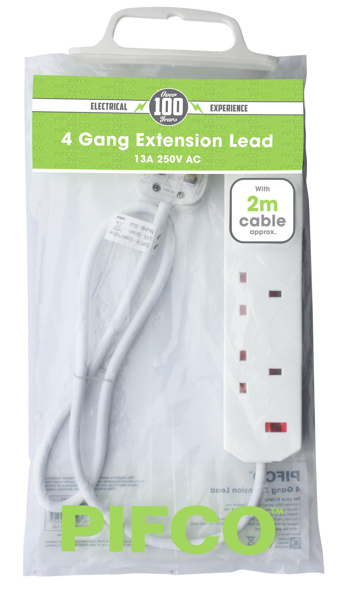 Pifco 4 Gang Extension Cable Appliances Iceland Foods