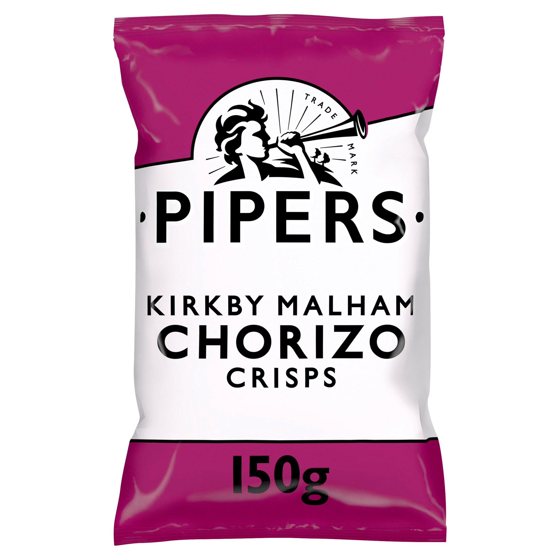 Pipers Kirkby Malham Chorizo Sharing Crisps 150g Dried Fruit, Nuts