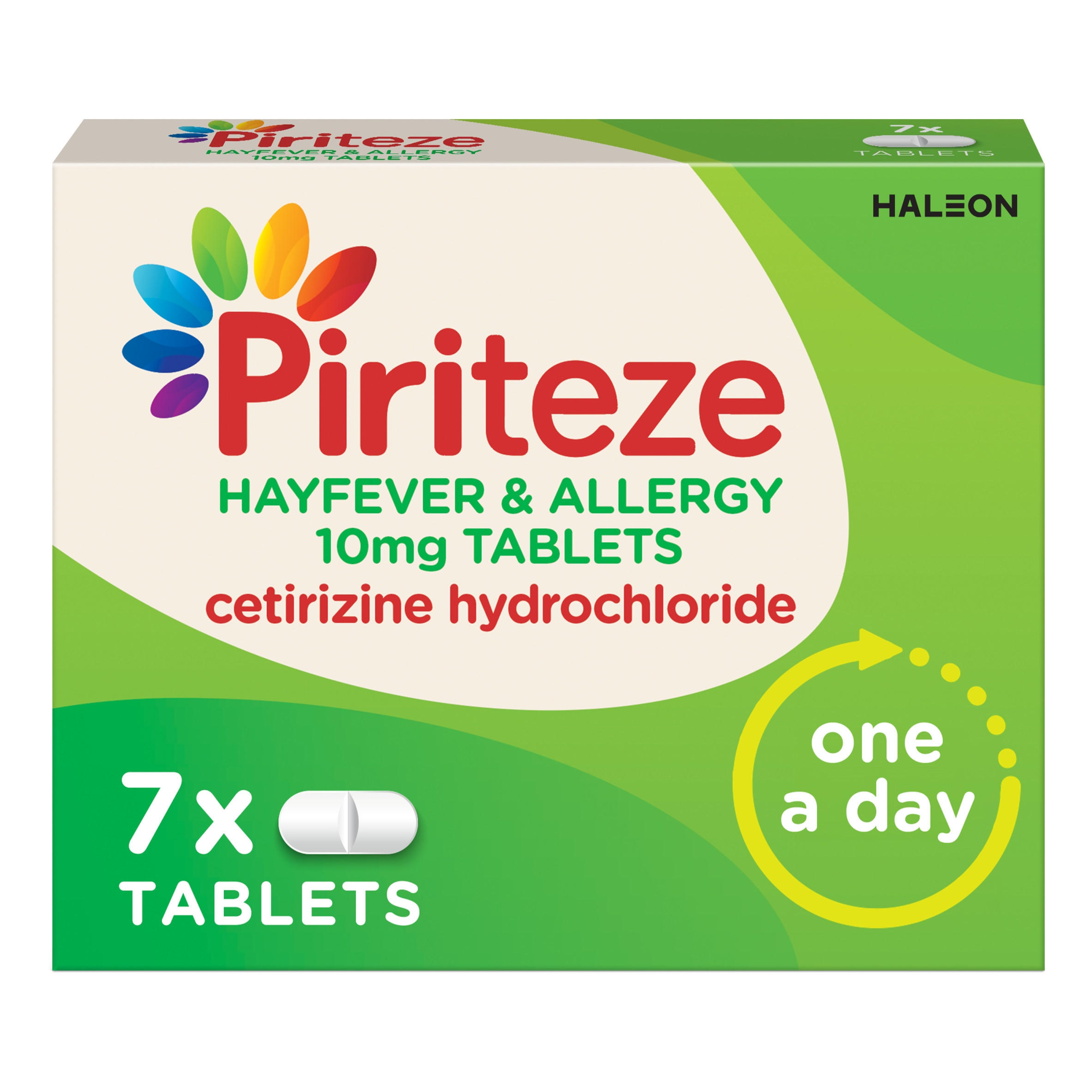 Piriteze Hayfever & Allergy Antihistamine 7 Tablets