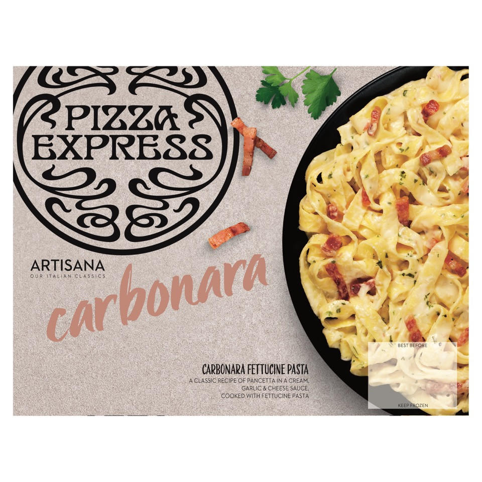 PizzaExpress Carbonara Pasta 400g | Iceland Foods