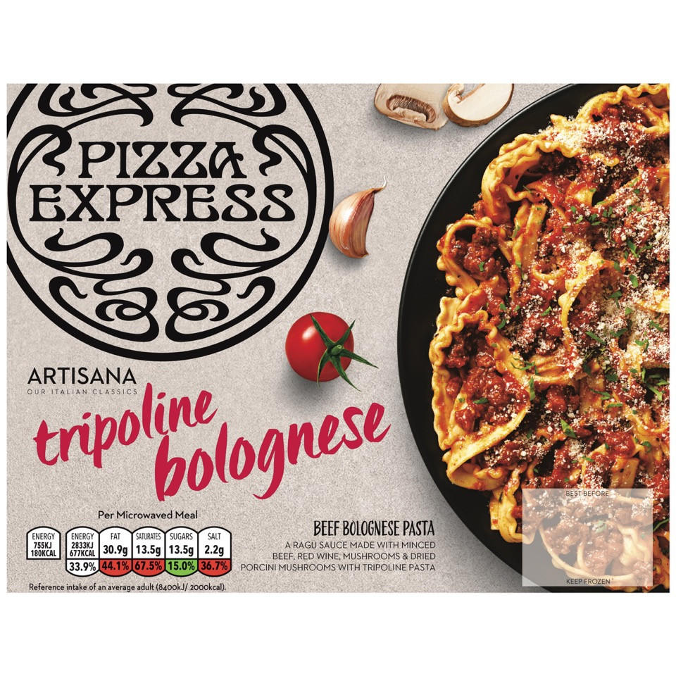 PizzaExpress Tripoline Beef Bolognese Pasta 400g | Iceland Foods