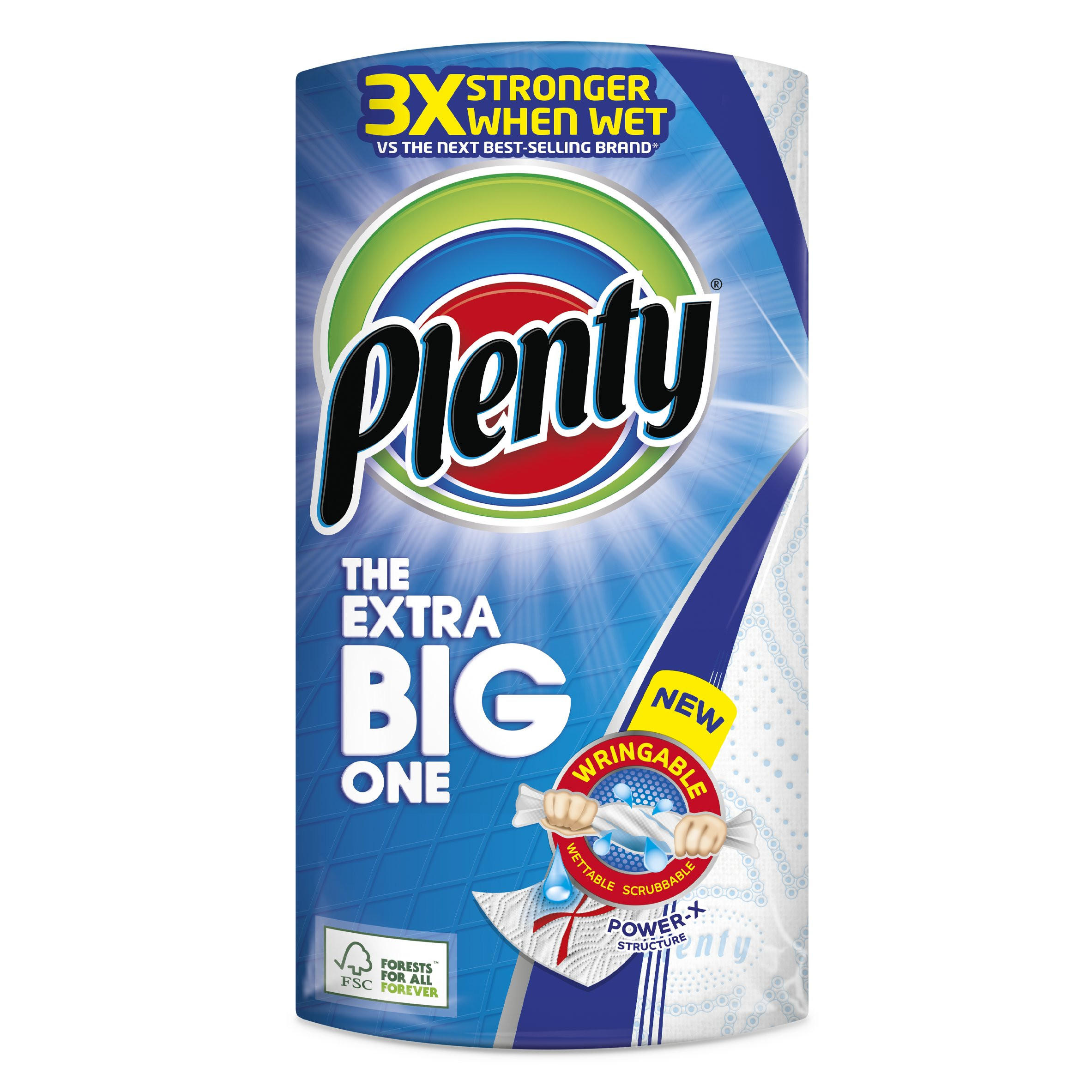 Plenty Extra Large Kitchen Roll 100 Sheets Toilet Roll Kitchen Roll