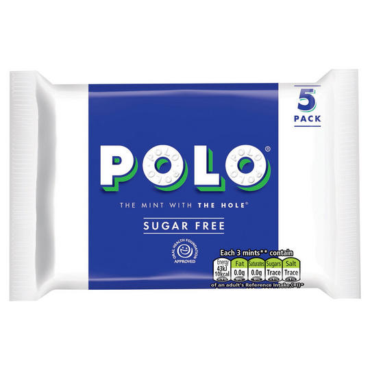 Polo Sugar Free Mint Tube Multipack 24.5g 5 Pack - £1.25 - Compare Prices