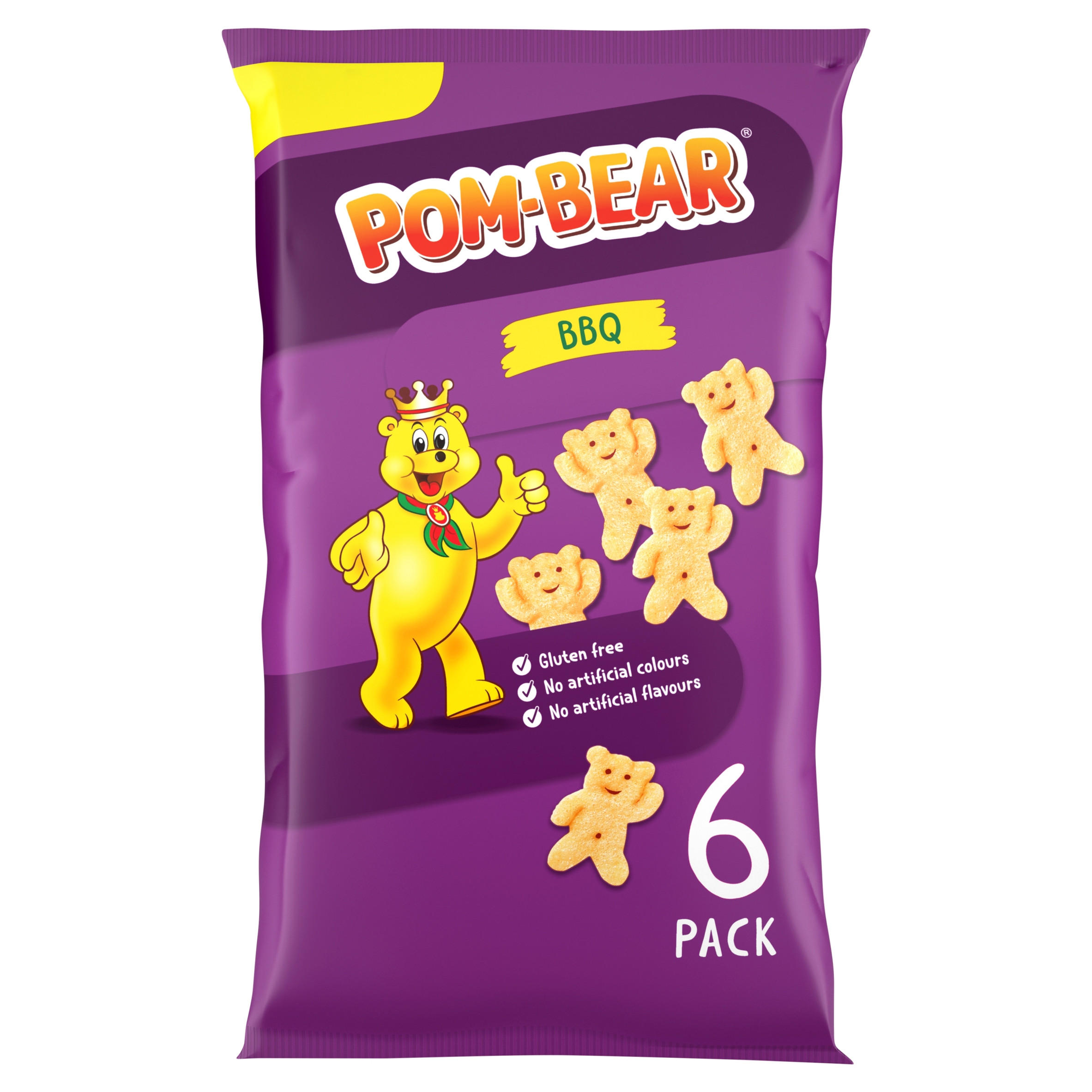 Pom-Bear BBQ Multipack Crisps 6x13g