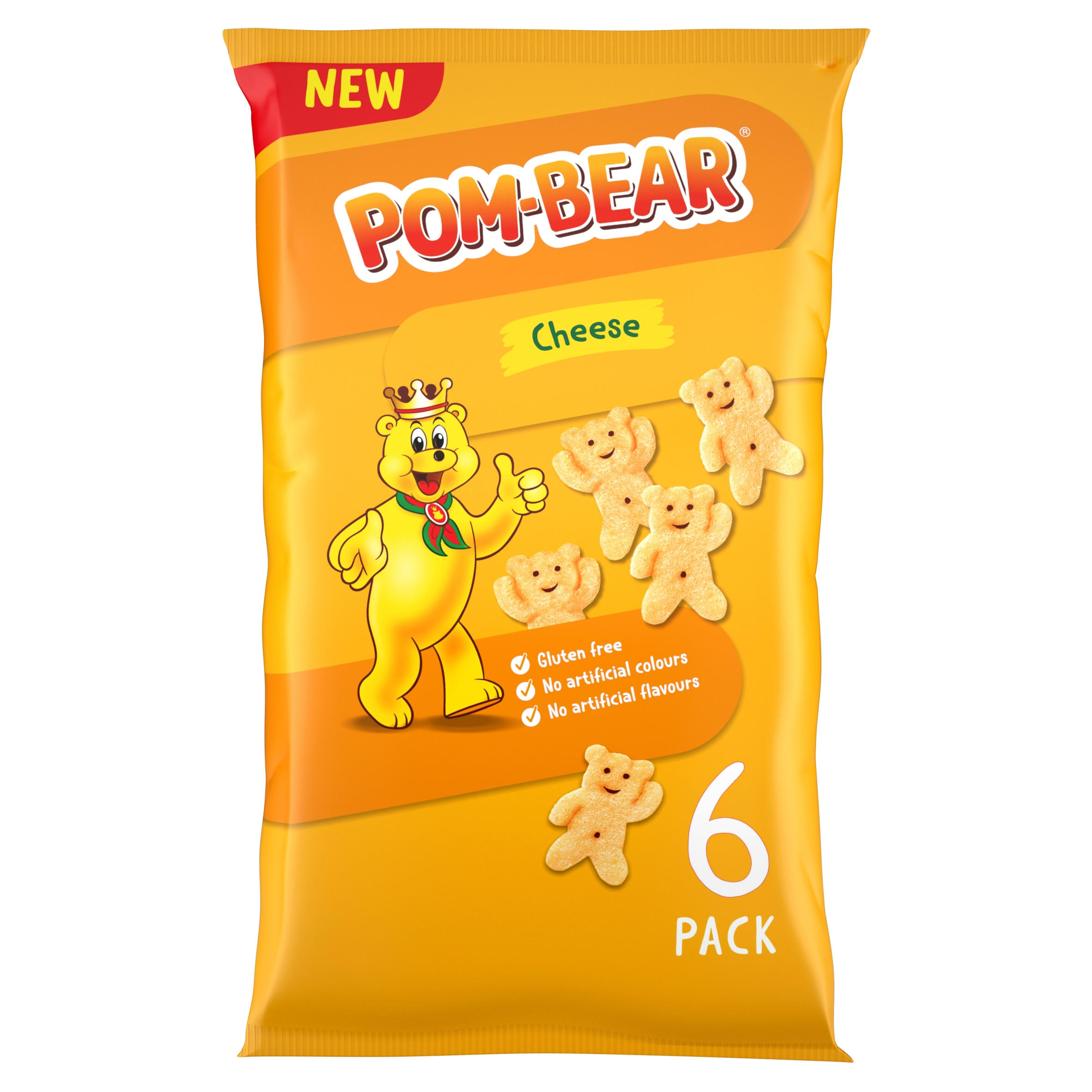 Pom-Bear Cheese Multipack Crisps 6x13g