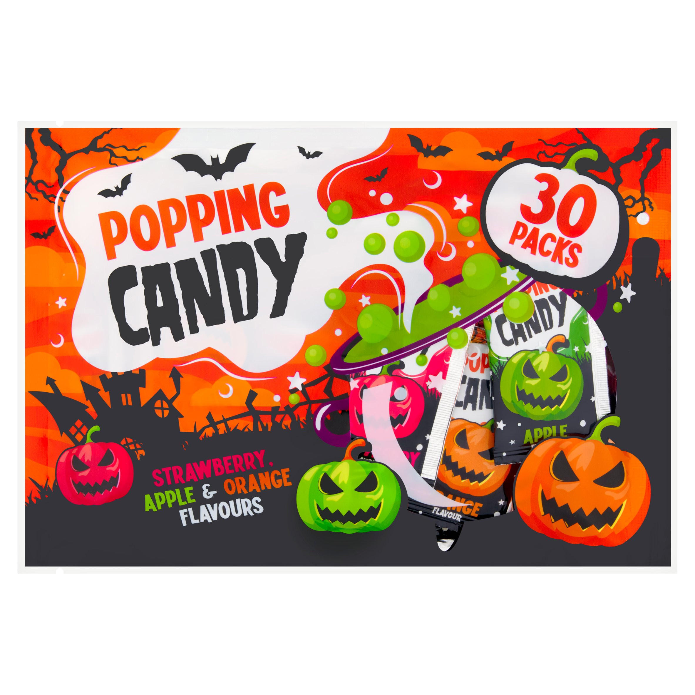 Popping Candy Strawberry, Apple & Orange Flavours (30 Packs)