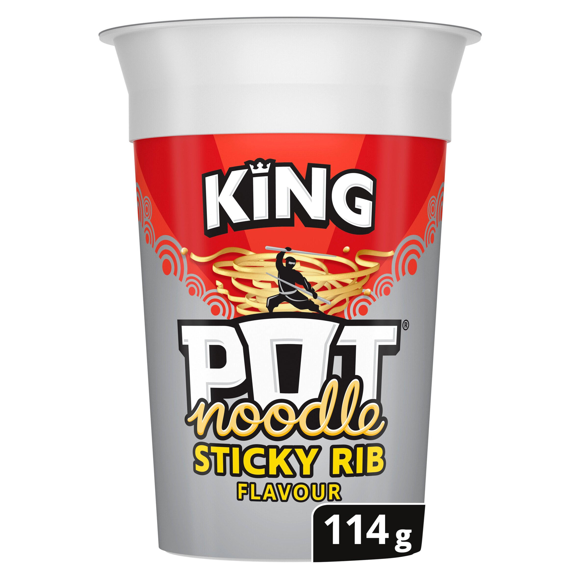 Pot Noodle Sticky Rib King Pot 114 g Noodles Iceland Foods