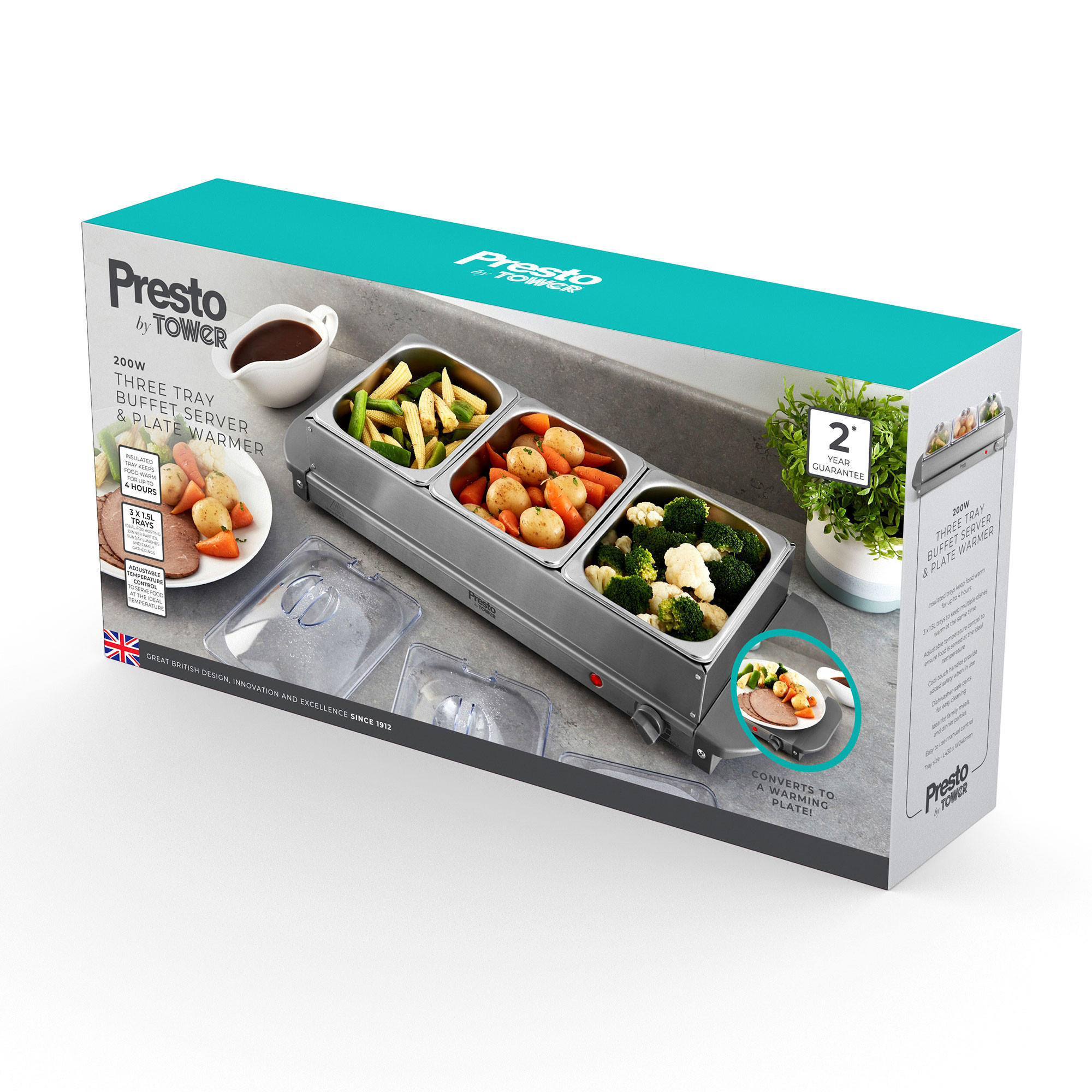 Presto 3 Tray Buffet Server | Appliances | Iceland Foods