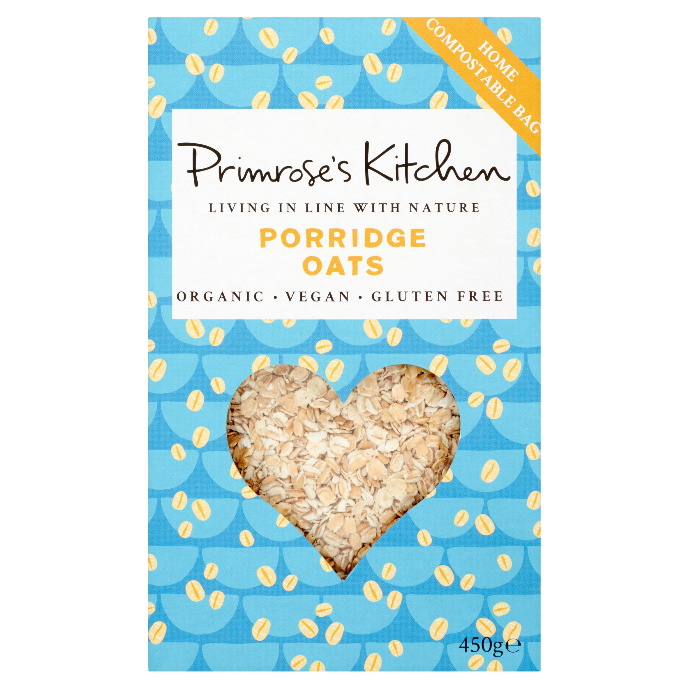 Primrose's Kitchen Porridge Oats 450g, folic acid free