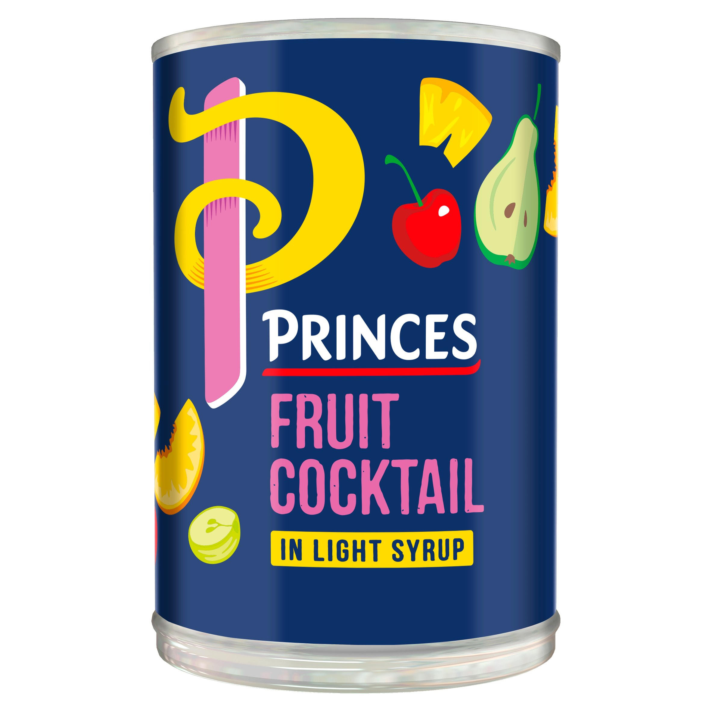 Princes Fruit Cocktail in Light Syrup 410g Tinned Fruit, Desserts