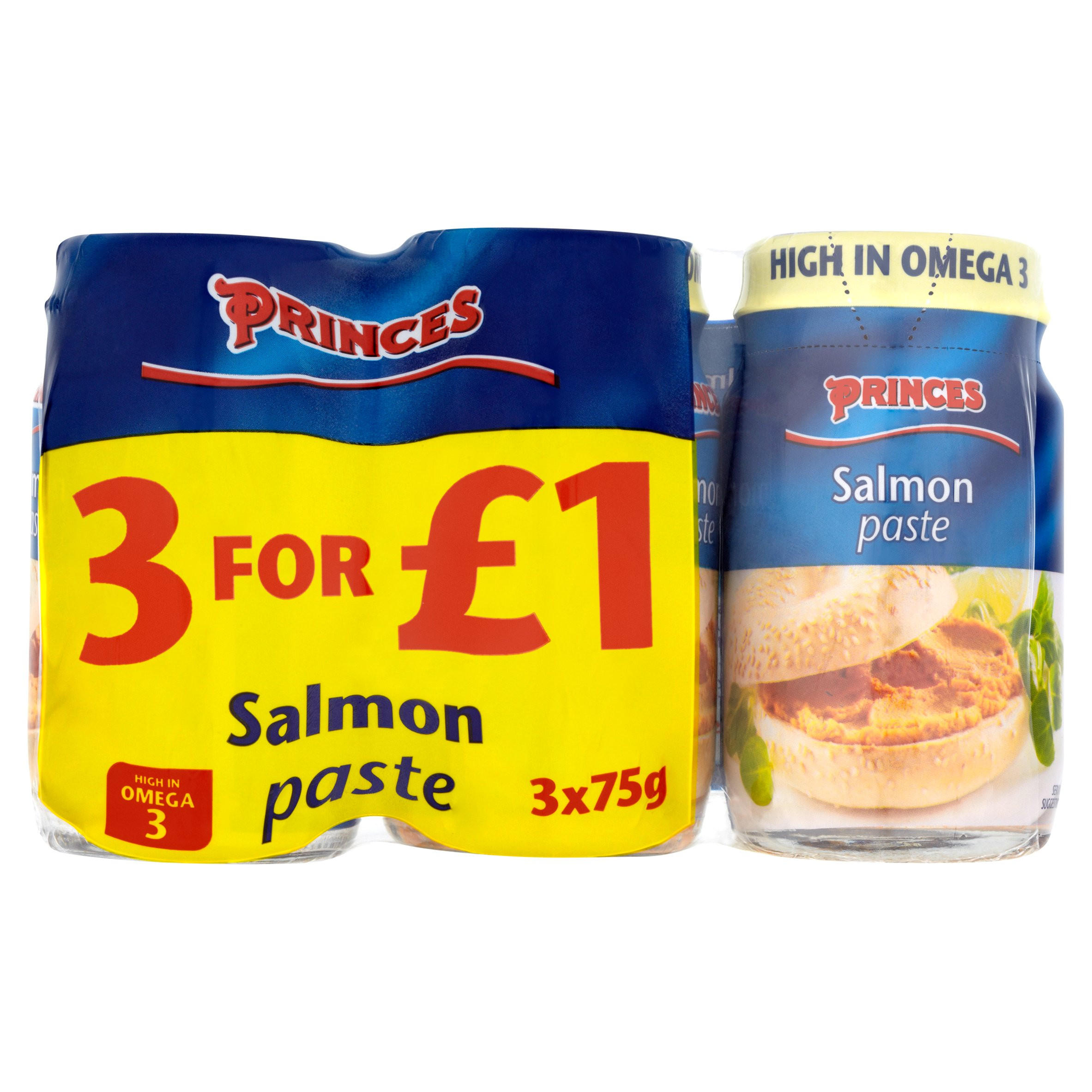 Princes Salmon Paste 3 X 75g Paste Spreads Iceland Foods