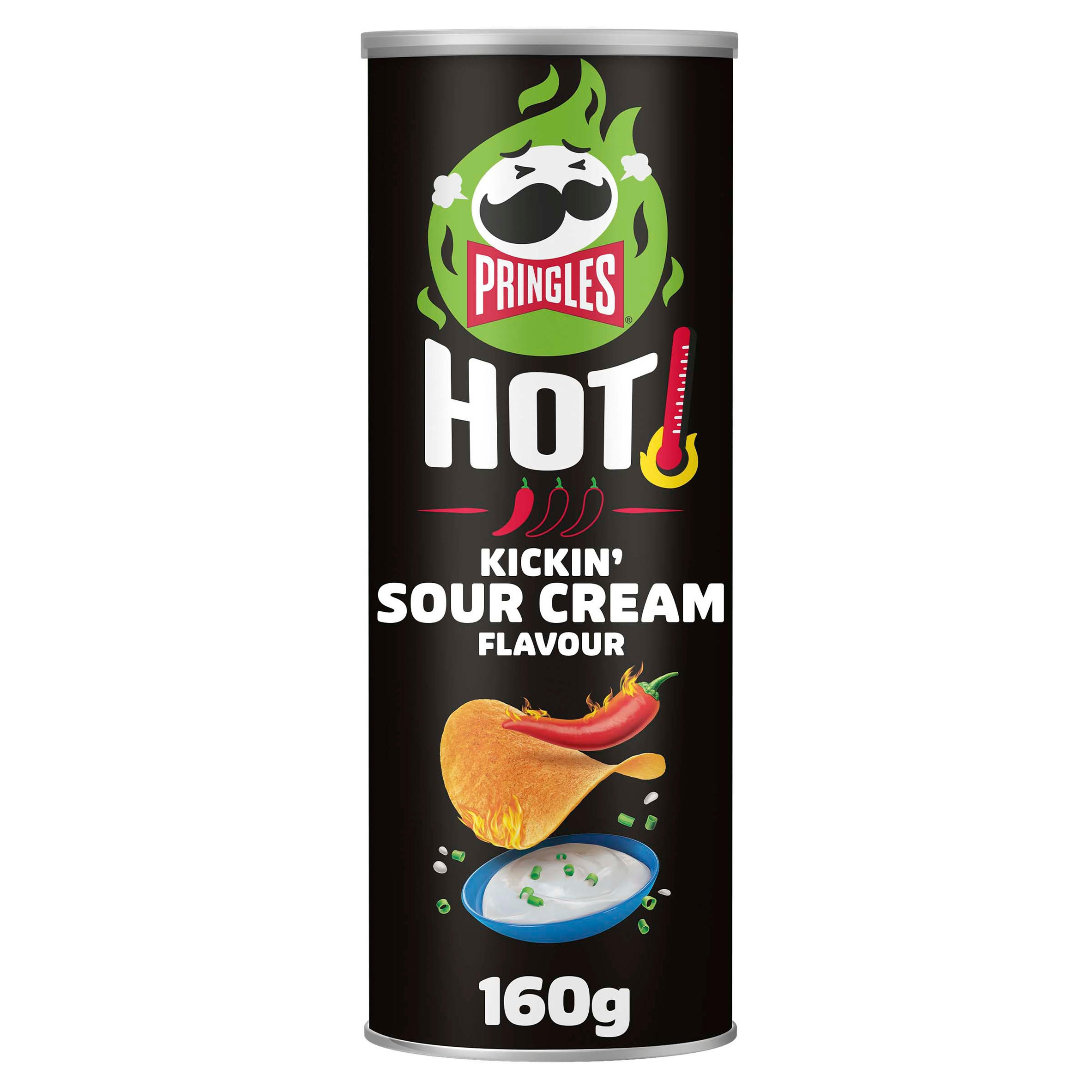 Pringles Hot Kickin' Sour Cream Sharing Crisps 160g | Sharing Crisps ...