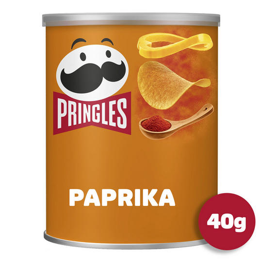 Pringles Paprika Crisps Can 40g | Sharing Crisps | Iceland Foods
