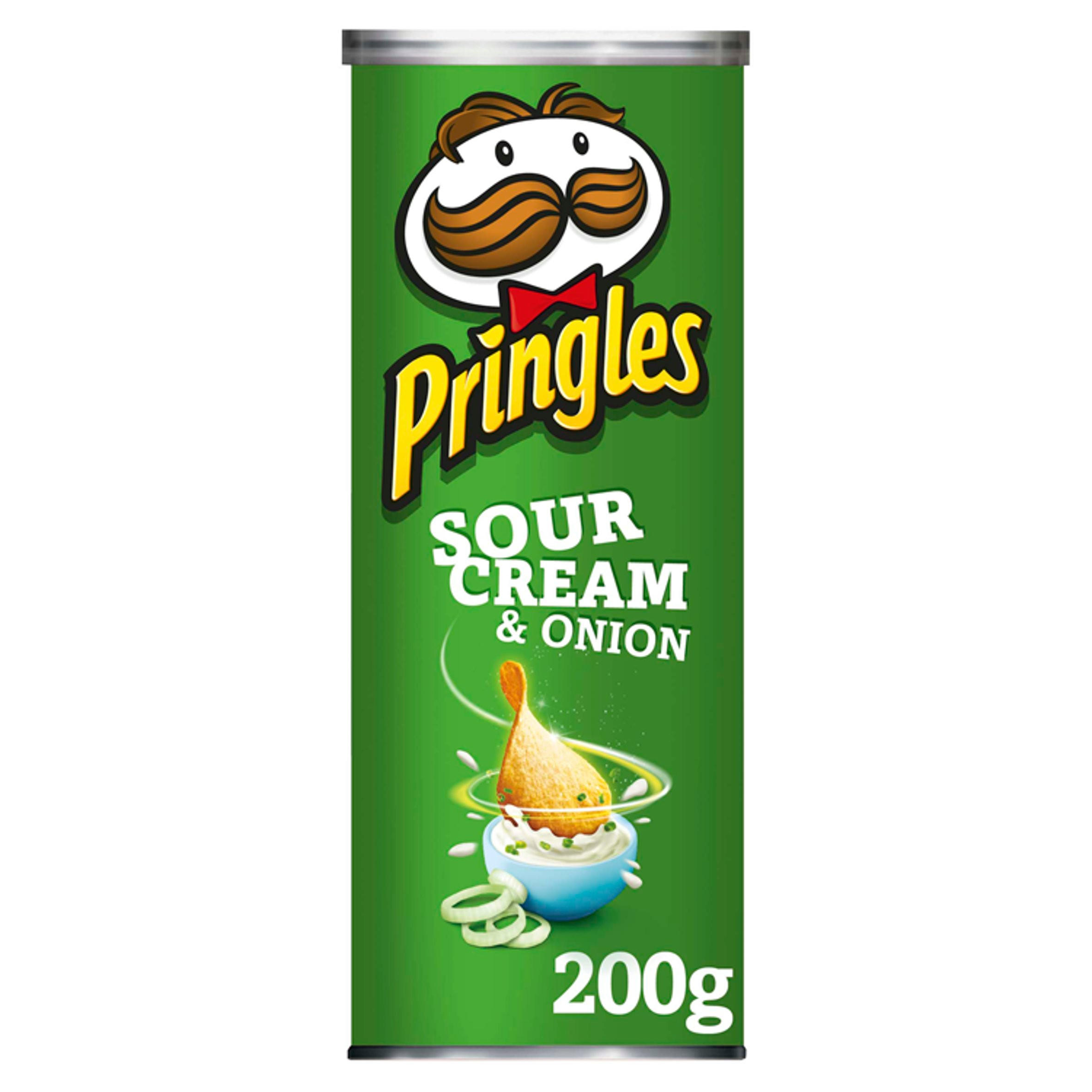 Pringles Sour Cream & Onion Crisps, 200g | Sharing Crisps | Iceland Foods