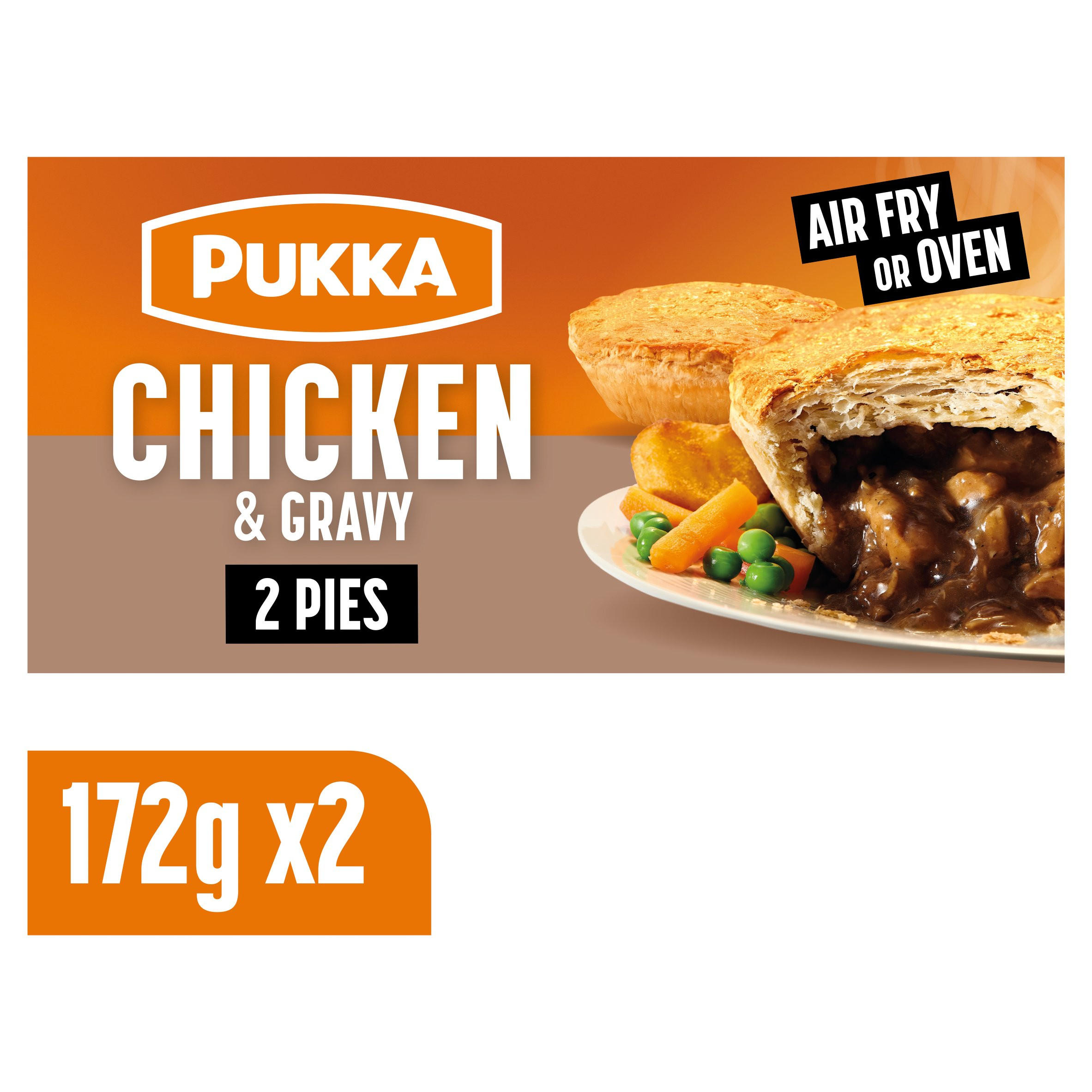 Pukka 2 Chicken & Gravy Puff Pastry Pies