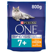 Purina ONE Senior 7 Dry Cat Food Chicken 800g Cat Food Iceland Foods