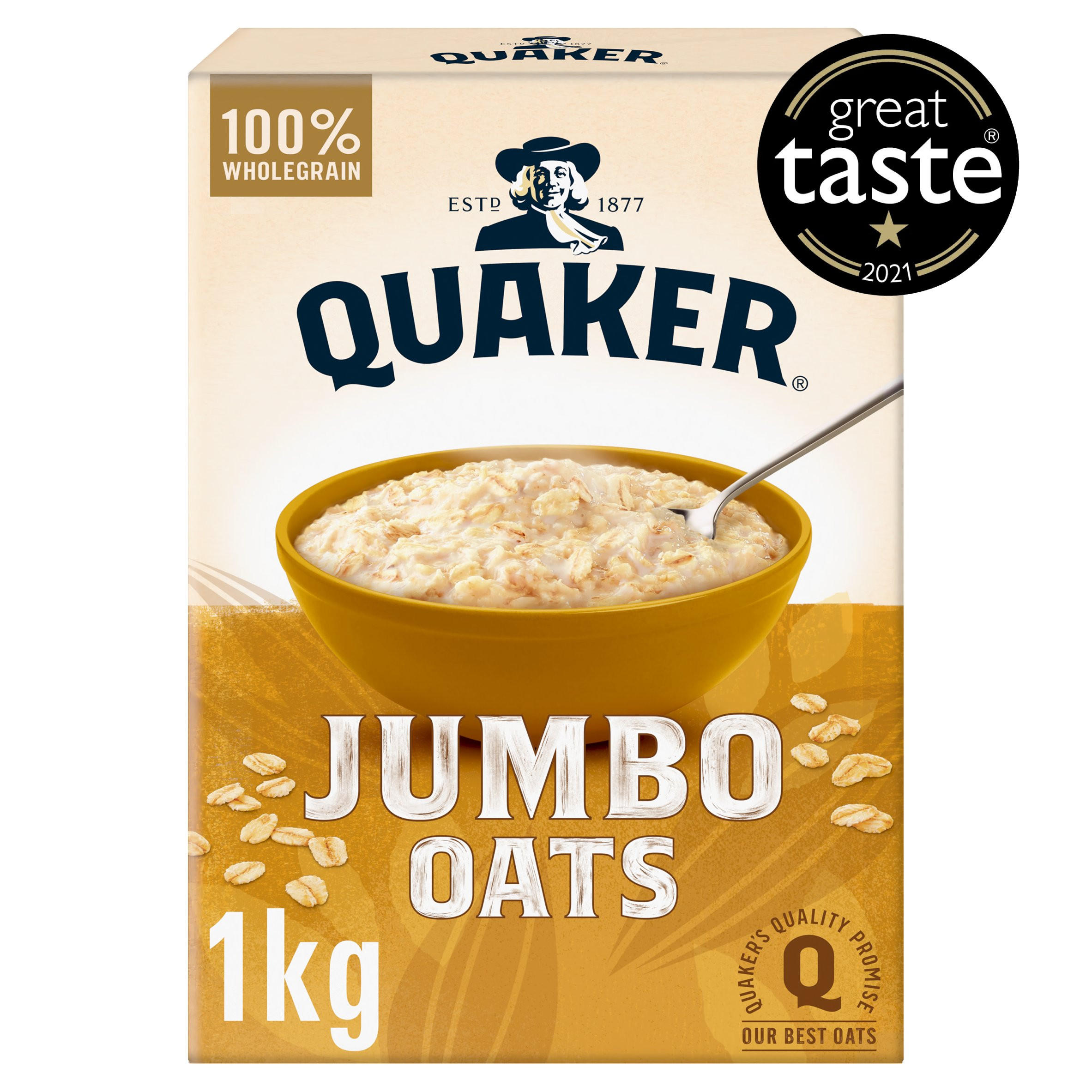 Quaker Jumbo Porridge Oats 1kg | Oats & Porridge | Iceland Foods