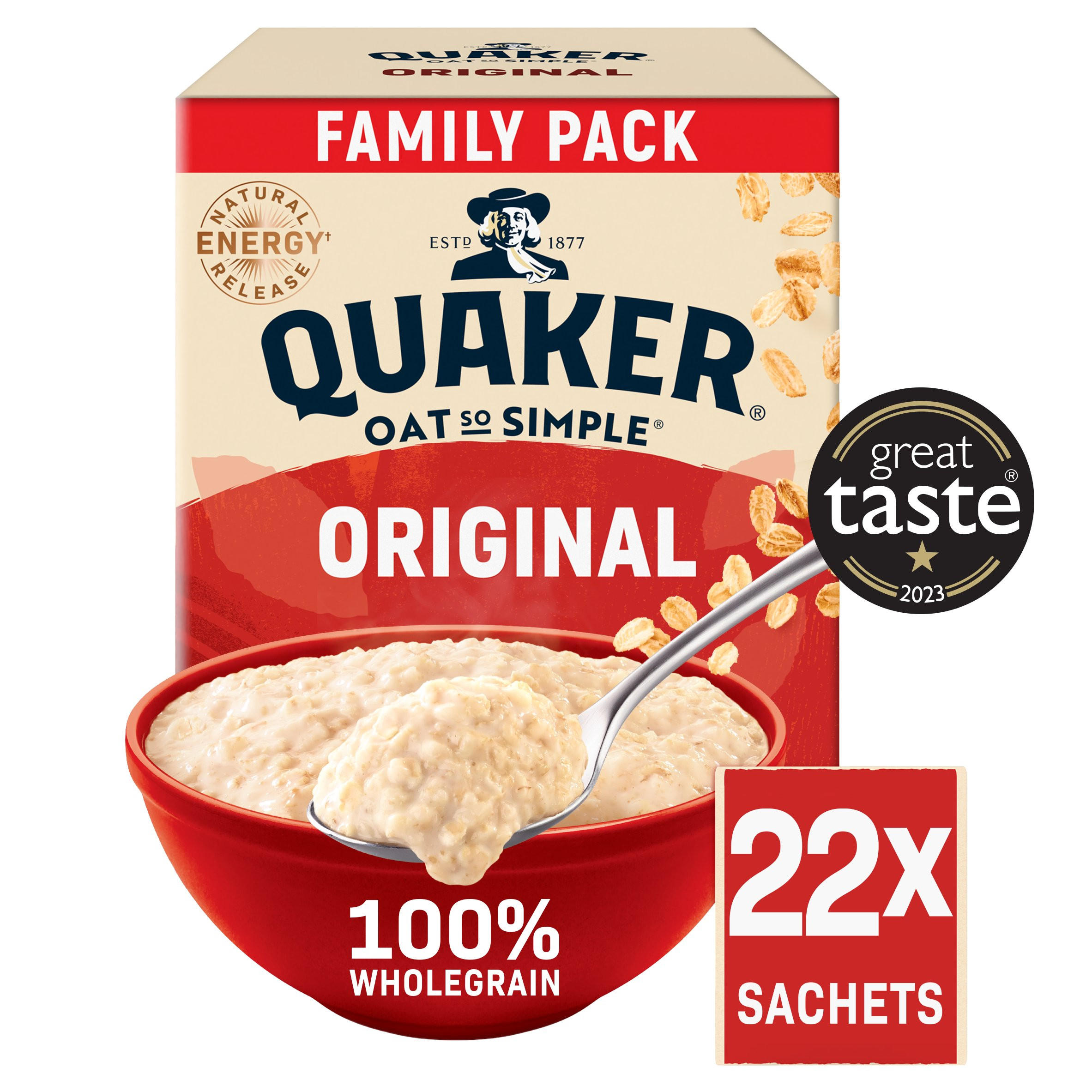 Quaker Oat So Simple Original Big Pack Porridge Sachets 22x27g