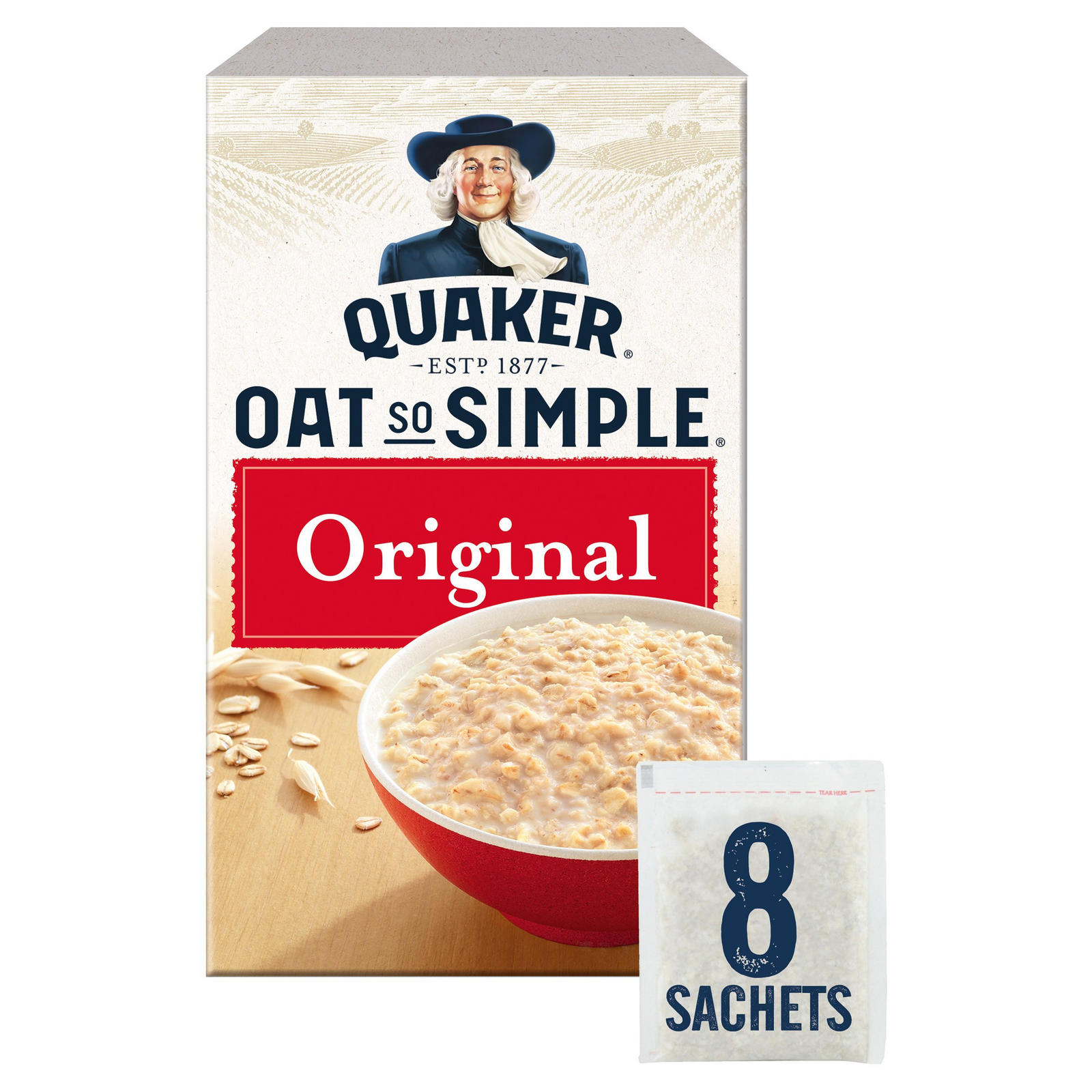 Quaker Oat So Simple Original Porridge 8x27g | Oats & Porridge