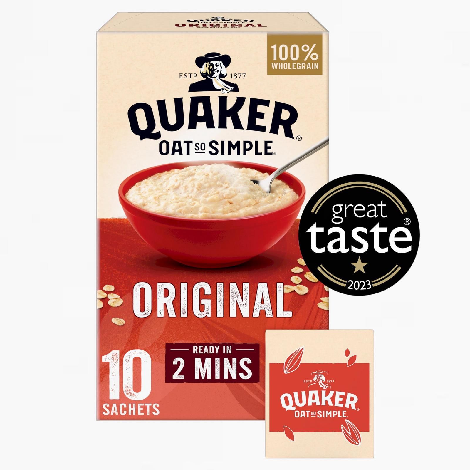 Quaker Oat So Simple Original Porridge Sachets 10x27g | Oats & Porridge ...