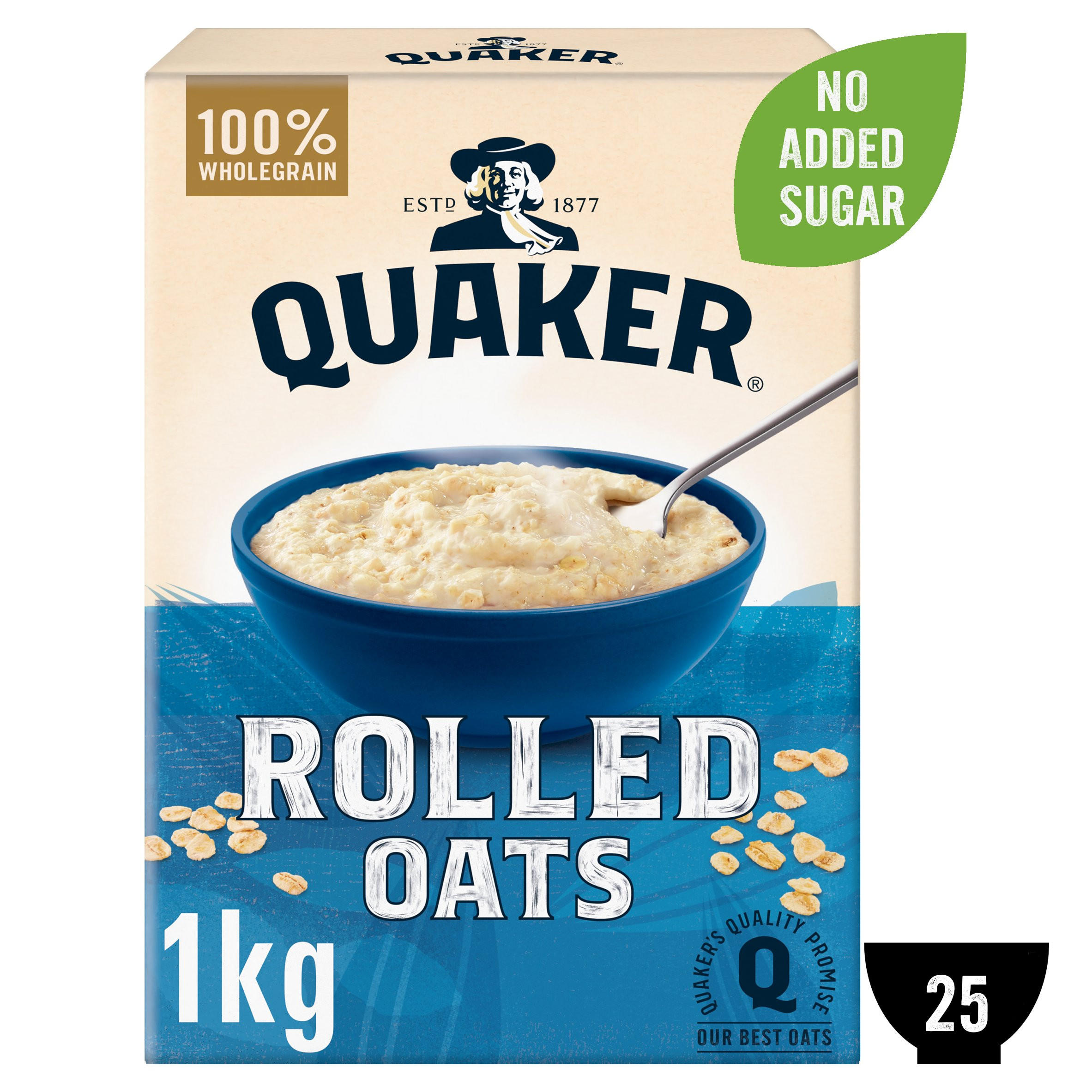 Quaker Rolled Porridge Oats 1kg | Oats & Porridge | Iceland Foods