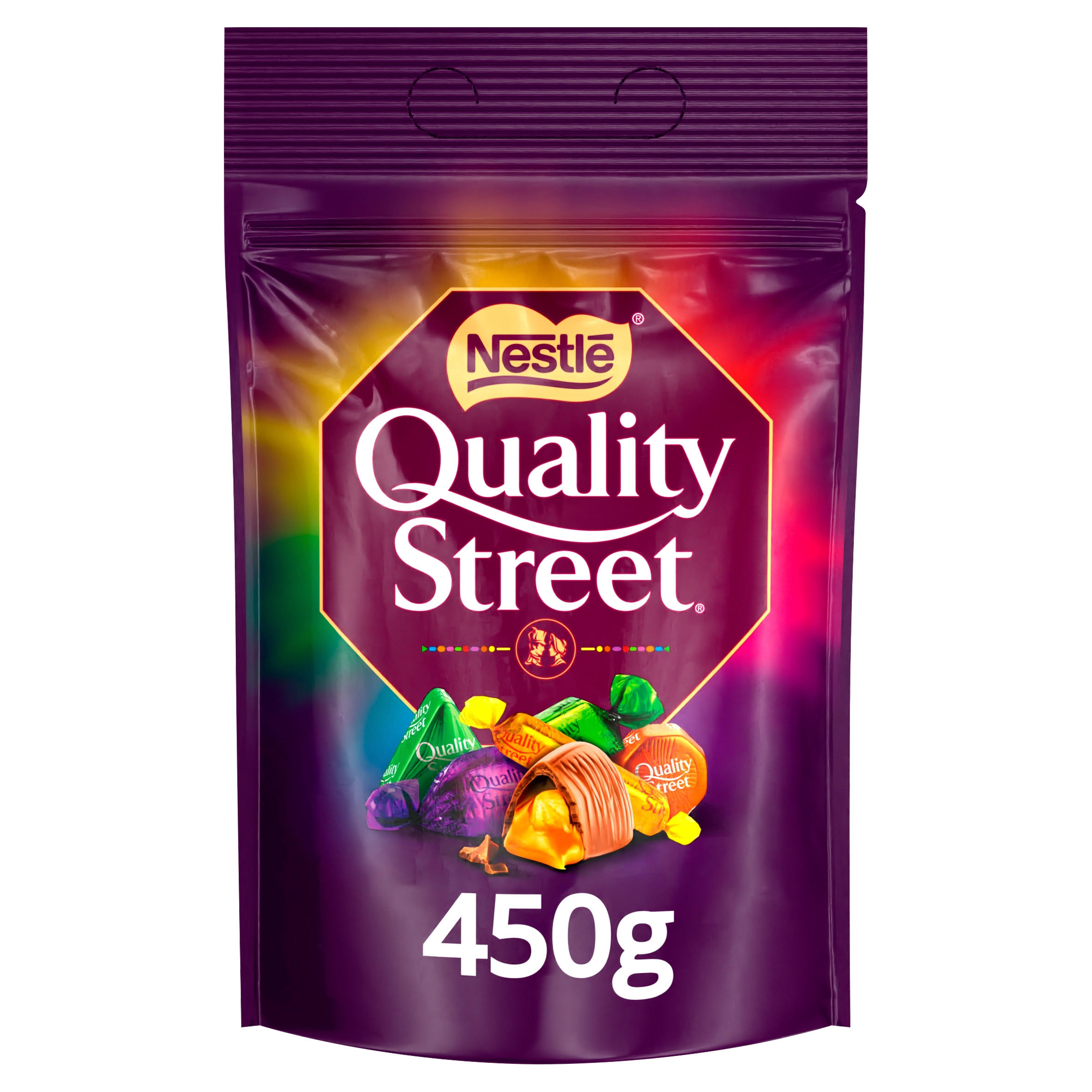 Quality Street Christmas Chocolate Toffee & Cremes Sharing Pouch 450g