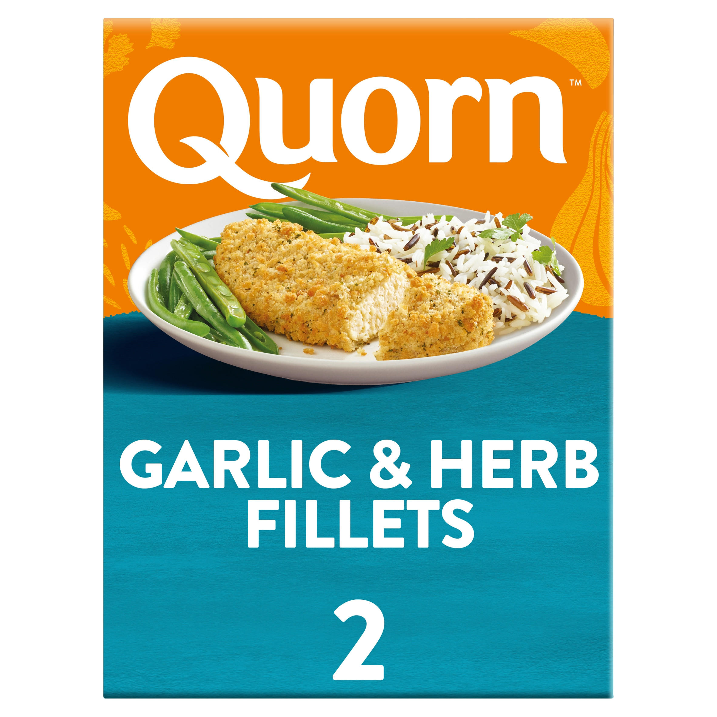 Quorn 2 Garlic & Herb Fillets 200g | Vegetarian | Iceland Foods