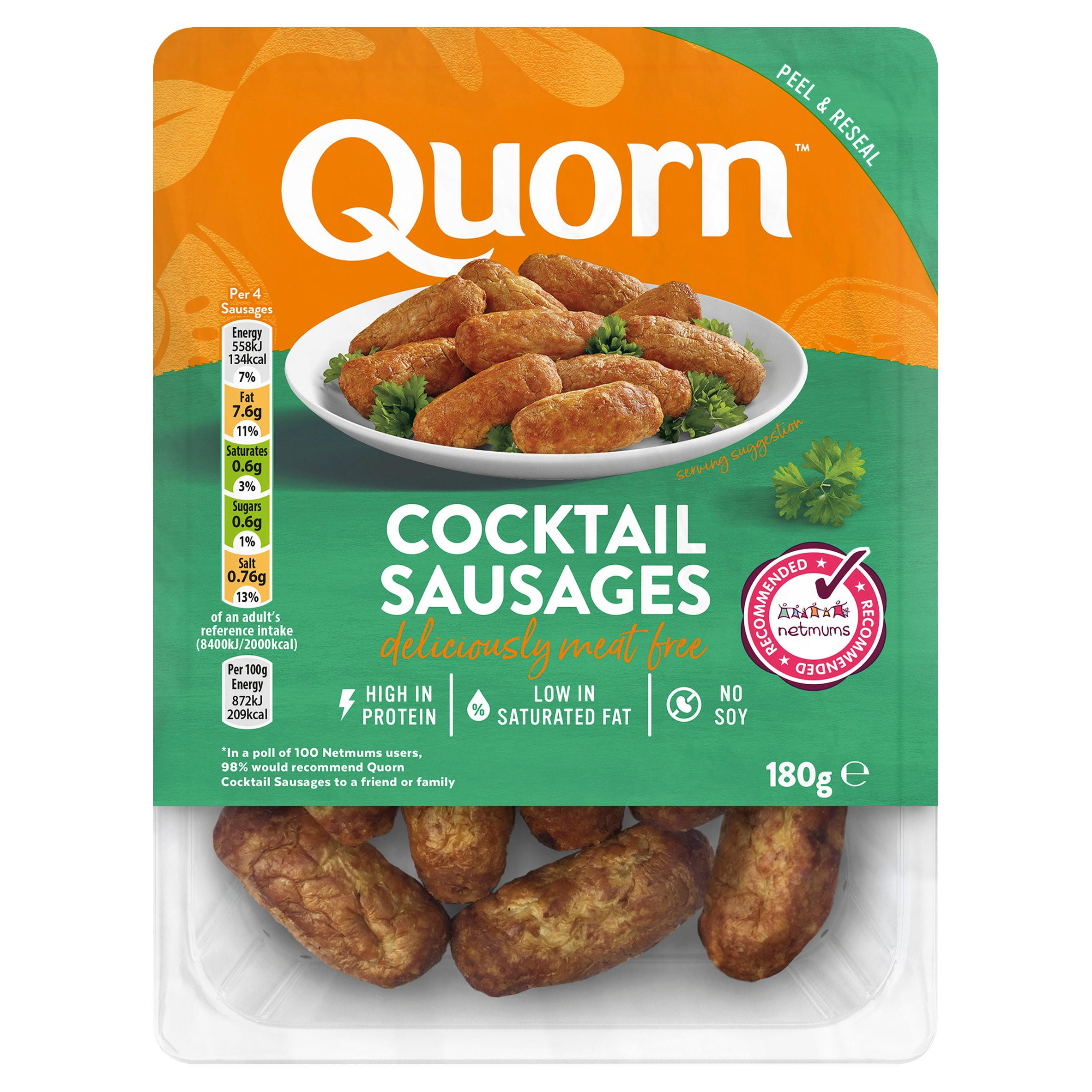 Quorn Cocktail Sausages 180g | Vegetarian | Iceland Foods