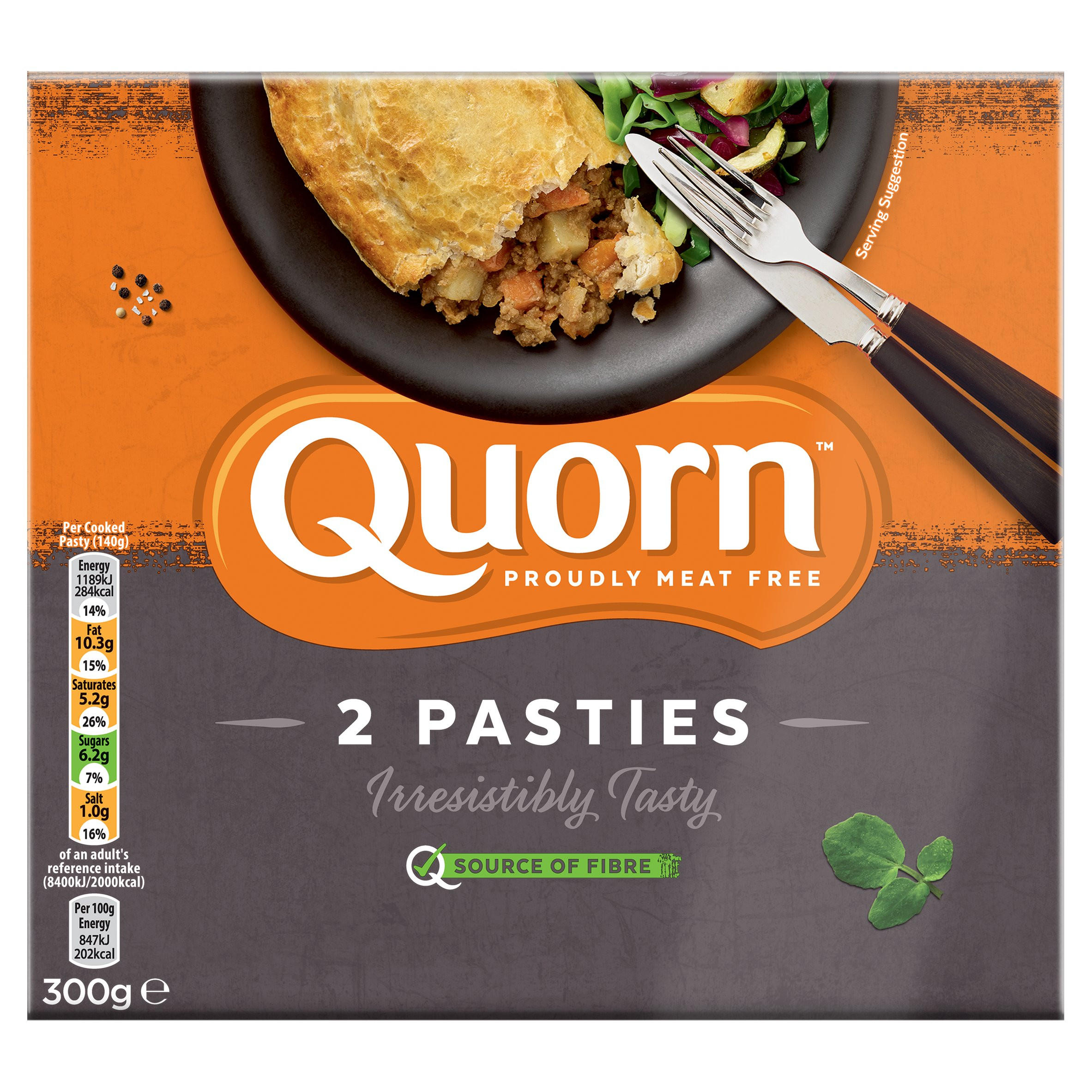 Quorn Pasties 2 Pack 300g Pasties, Quiche & Sausage Rolls Iceland Foods