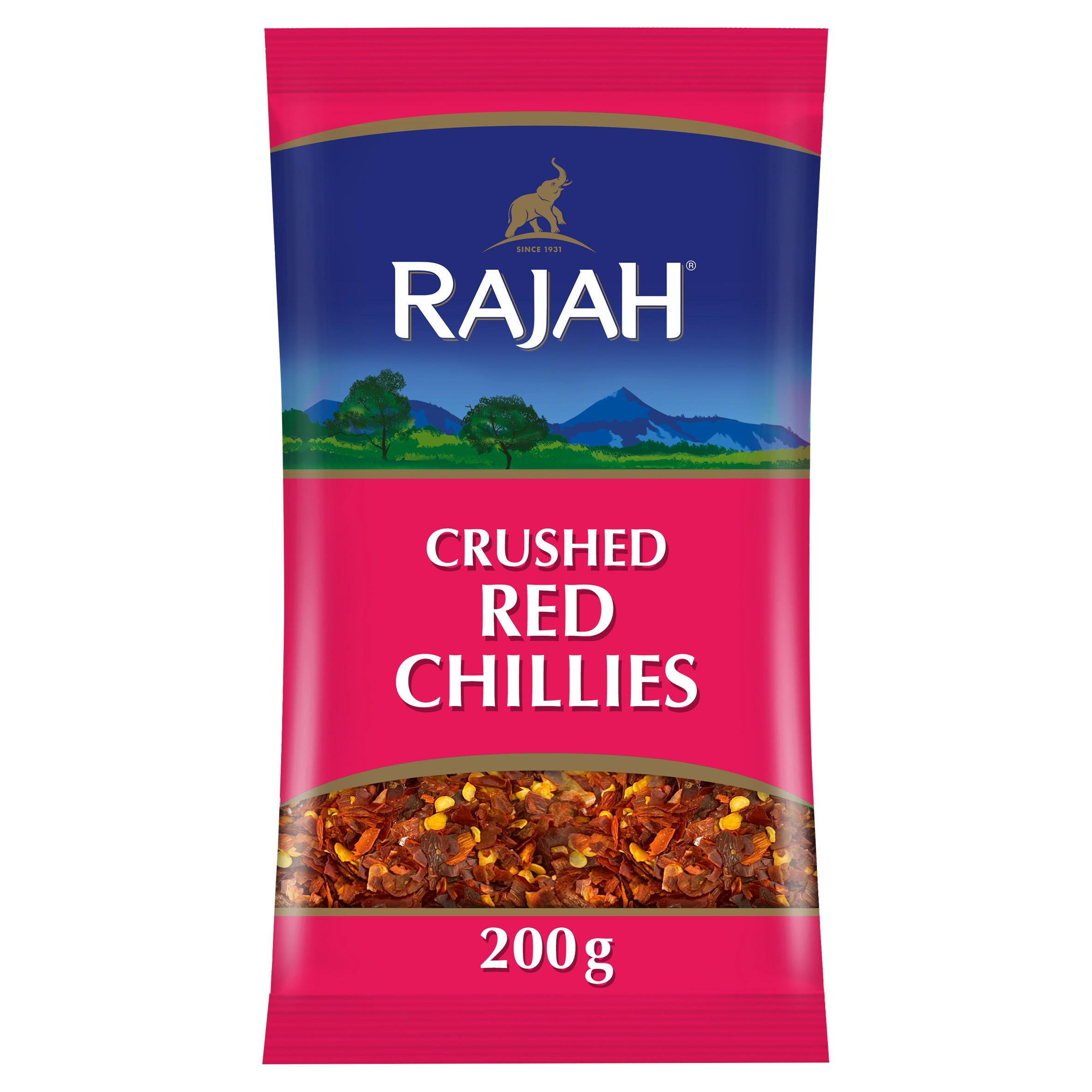 Rajah Crushed Red Chillies 200g Herbs Spices And Seasonings Iceland