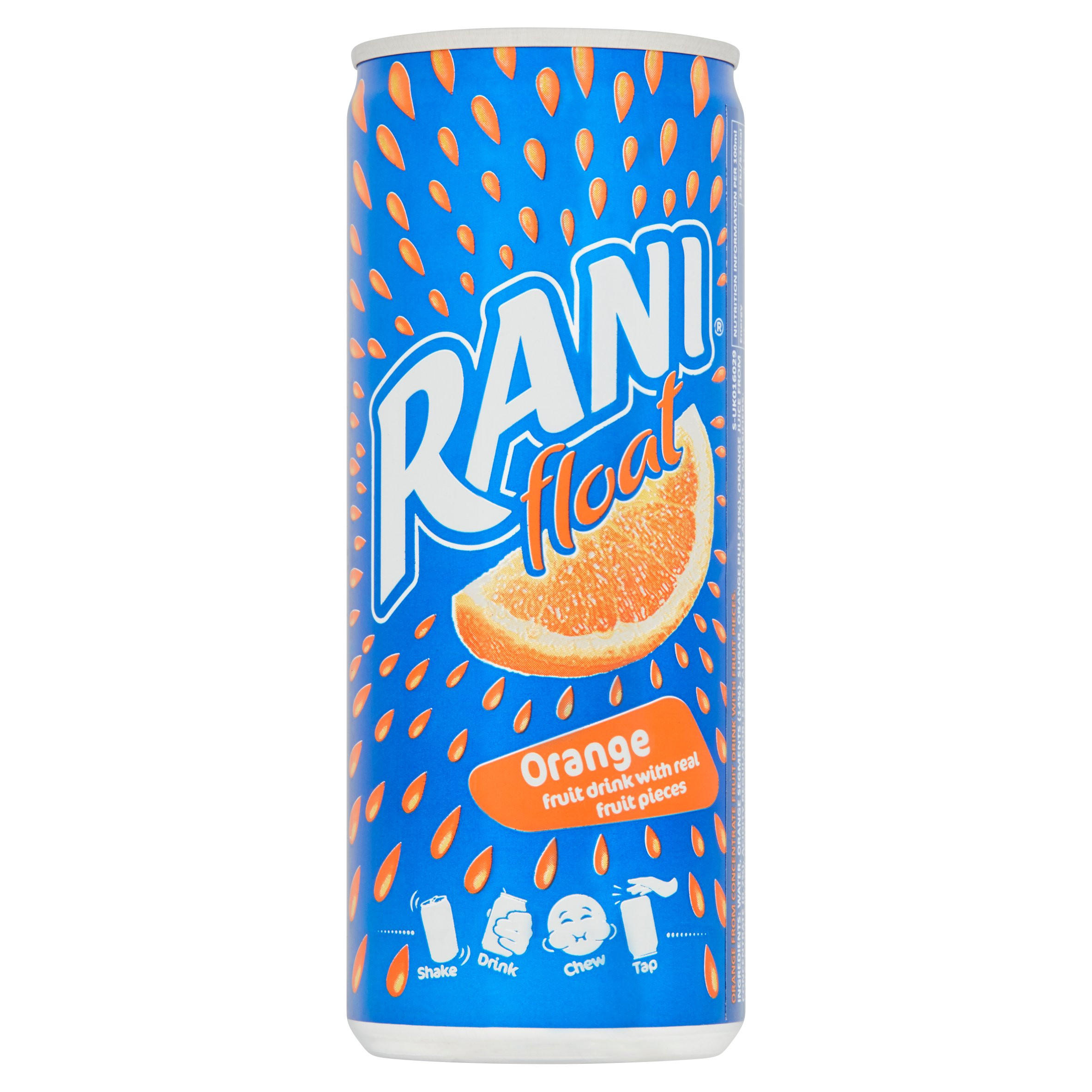 Rani Float Orange Fruit Drink with Real Fruit Pieces 240ml Fruit