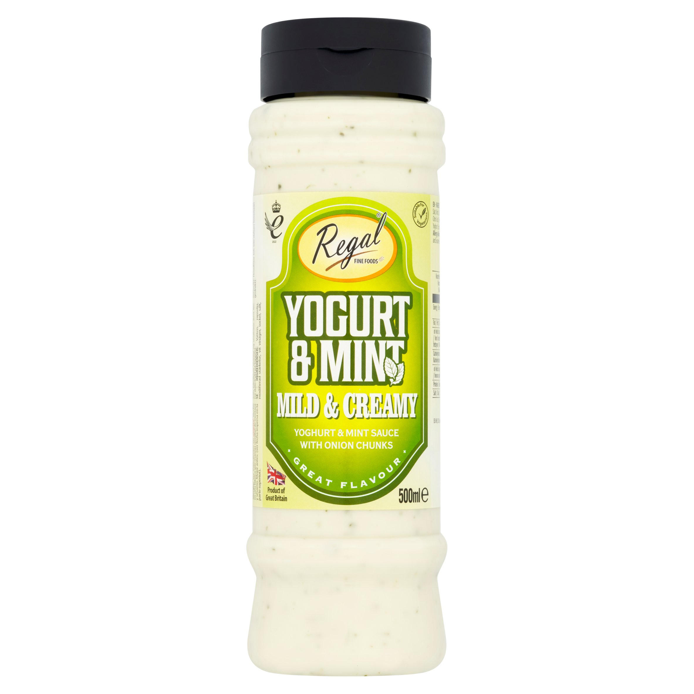 Regal Yogurt & Mint Sauce 500ml, folic acid free