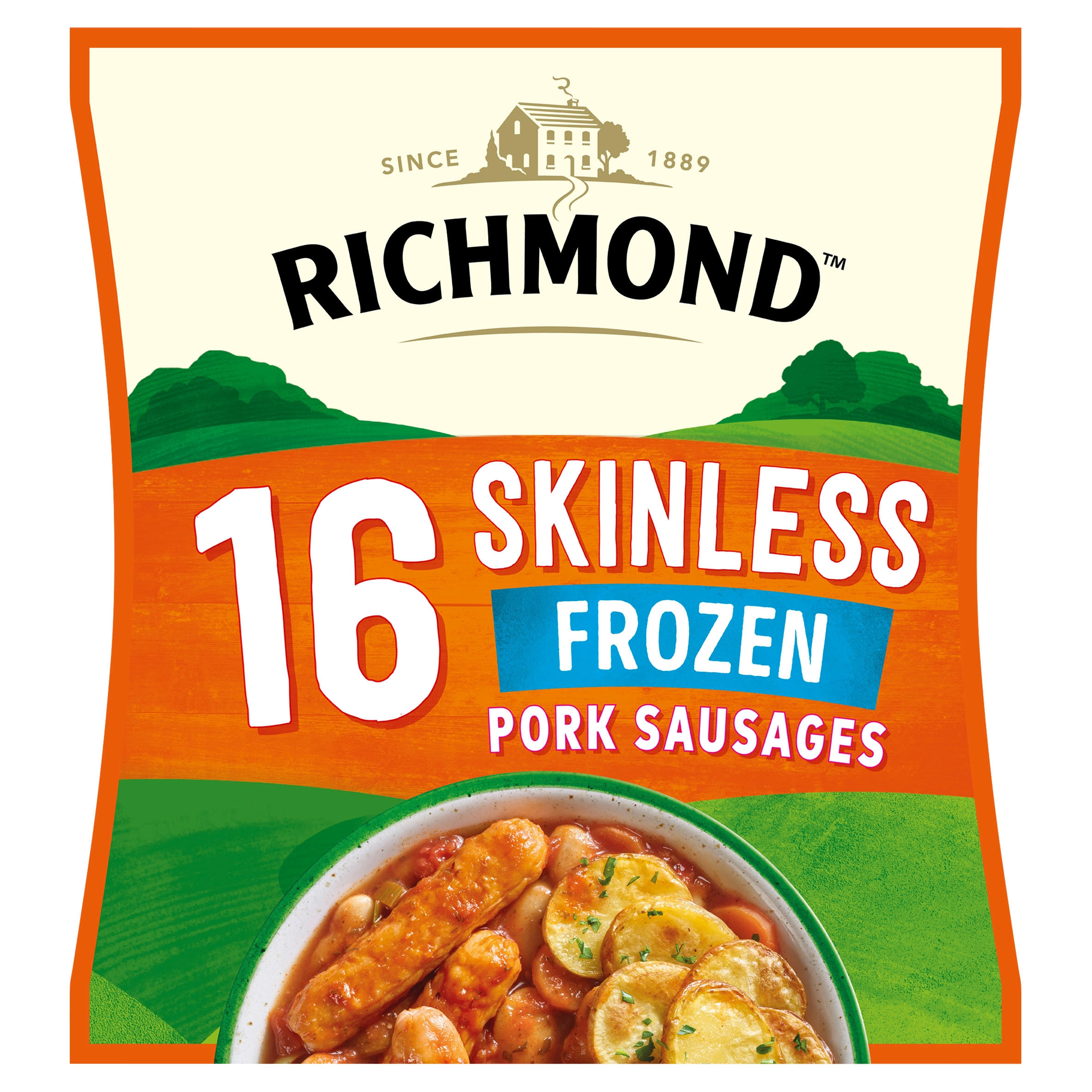 Richmond 16 Skinless Pork Sausages 426g Sausages Iceland Foods