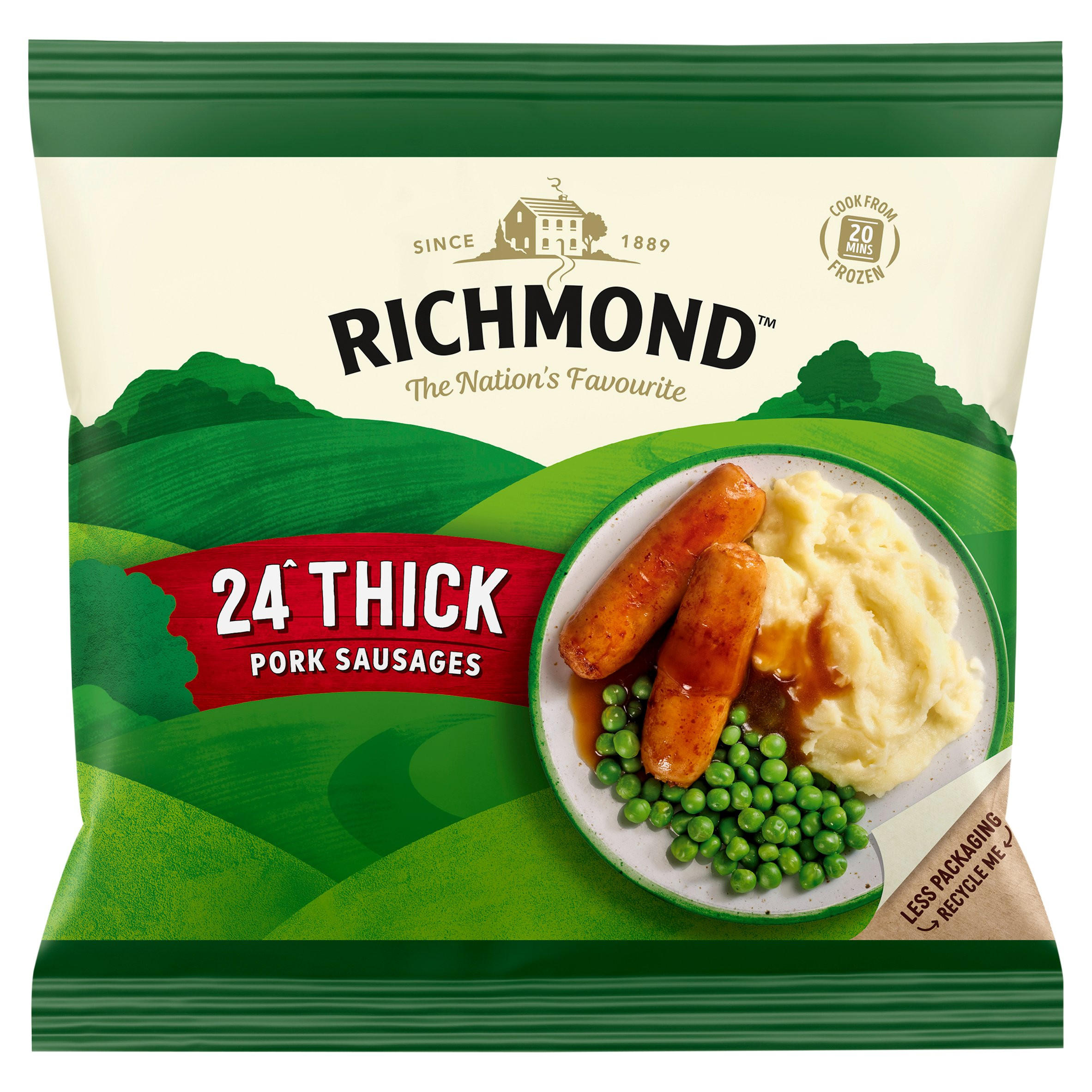 Richmond 24 Thick Pork Sausages 1032g Sausages Iceland Foods