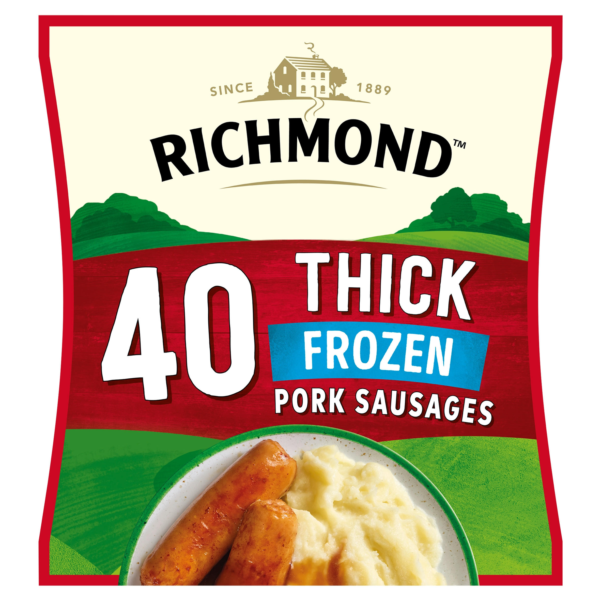 Richmond 40 Thick Pork Sausages 1720g Sausages Iceland Foods