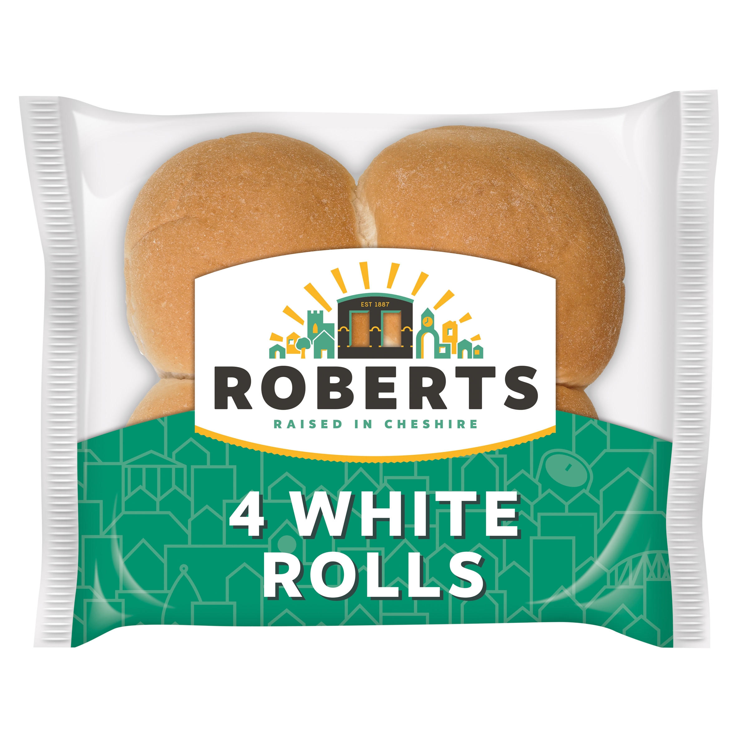 Roberts 4 White Rolls Rolls & Part Baked Iceland Foods