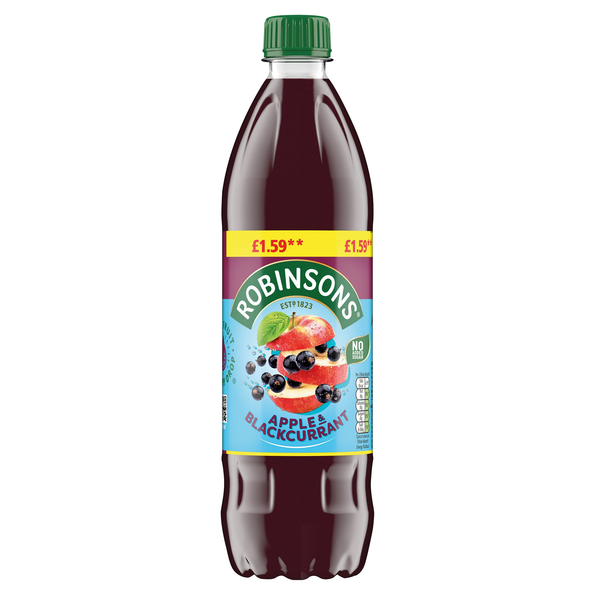 Robinsons Apple & Blackcurrant No Added Sugar Squash 1L