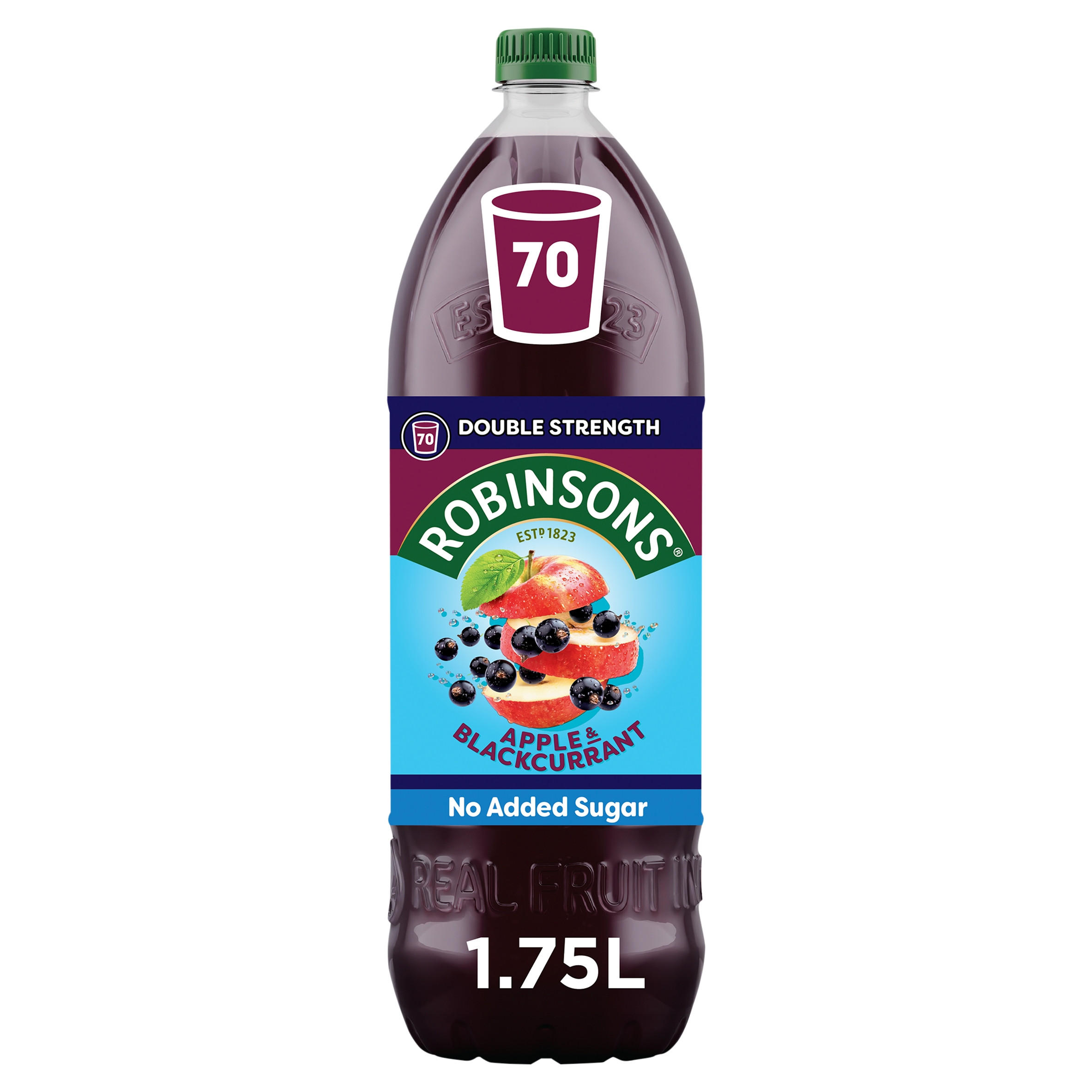 Robinsons Double Strength Apple & Blackcurrant No Added Sugar Squash 1.75L