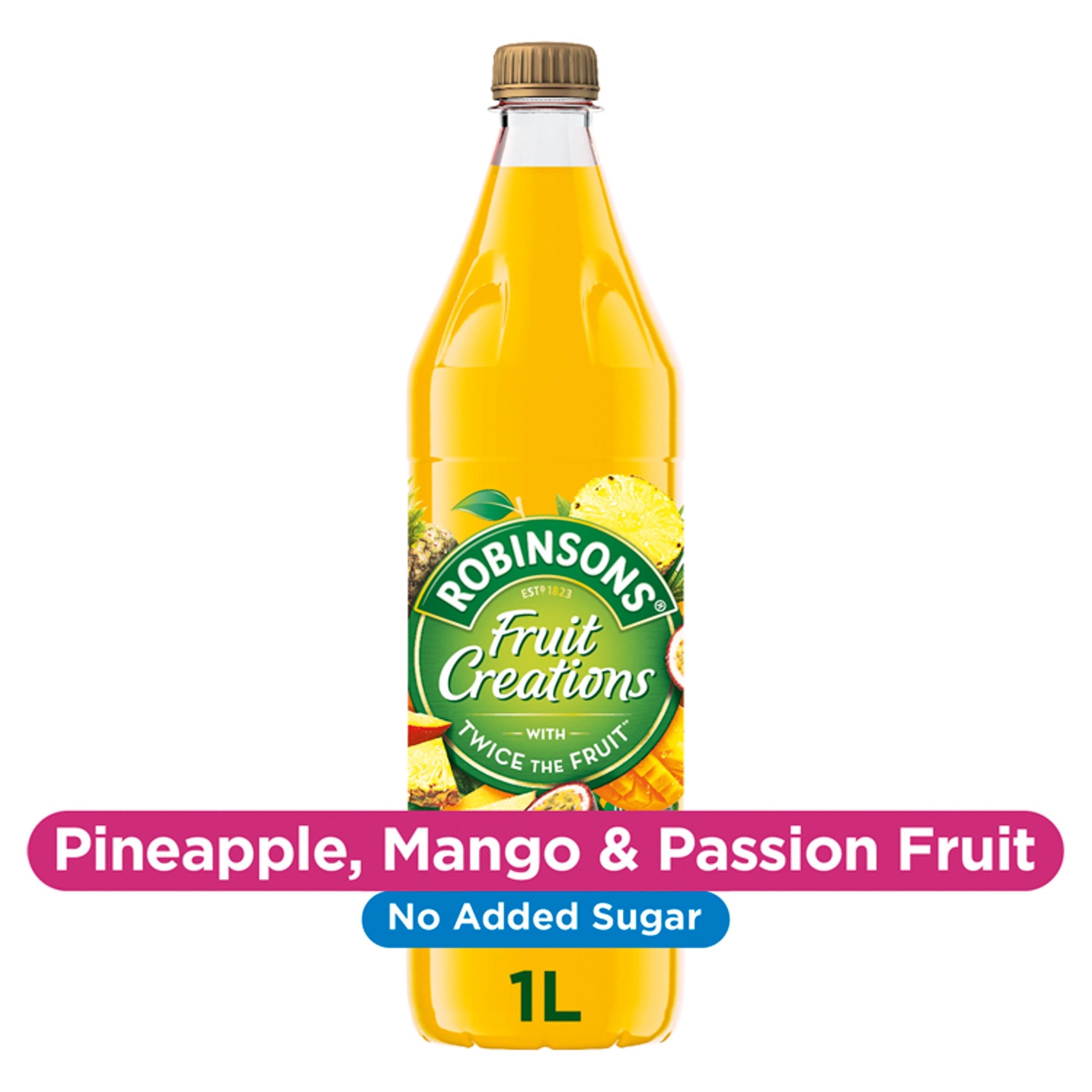 Robinsons Fruit Creations Pineapple, Mango & Passion Fruit Squash 1L