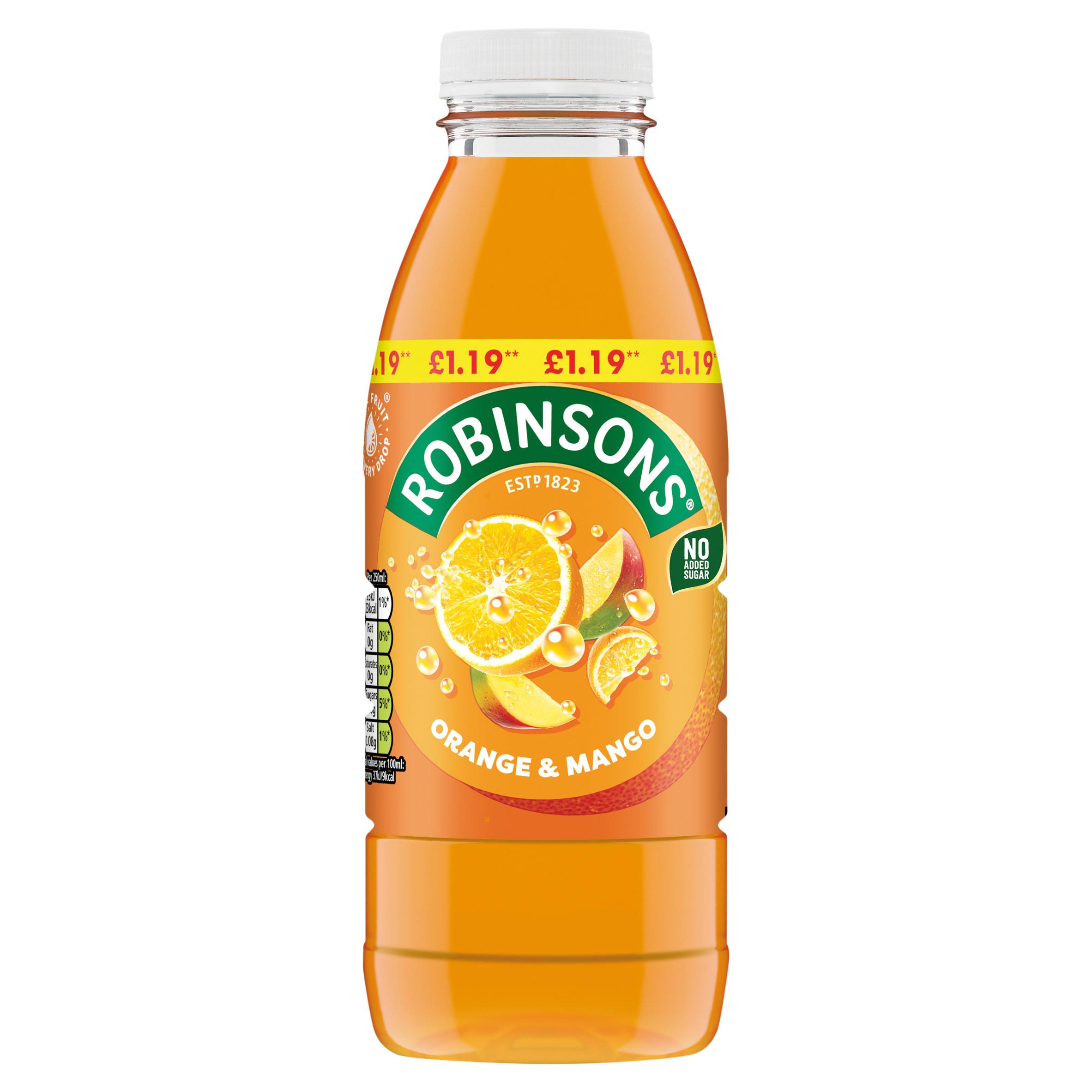 Robinsons Ready To Drink Orange & Mango Drink Bottle PMP 500ml