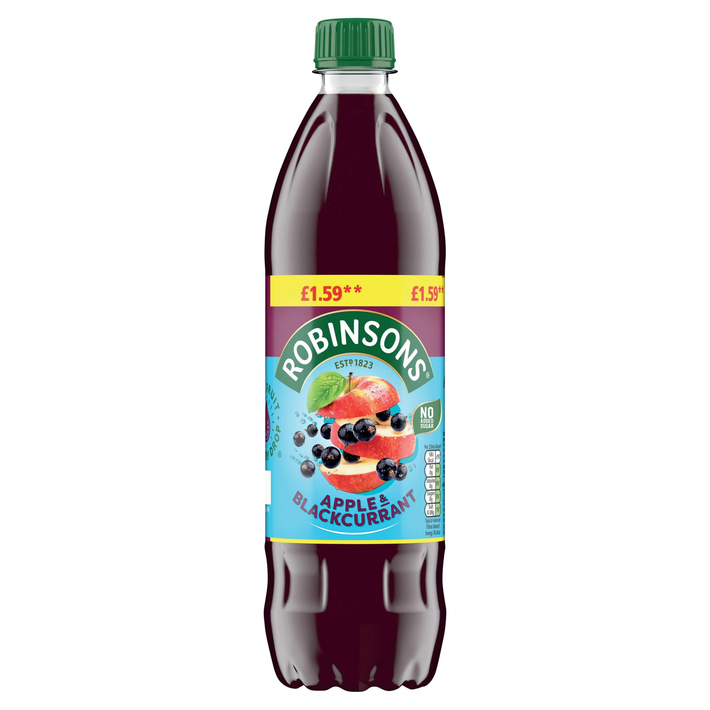 Robinsons Apple & Blackcurrant No Added Sugar Squash 1L