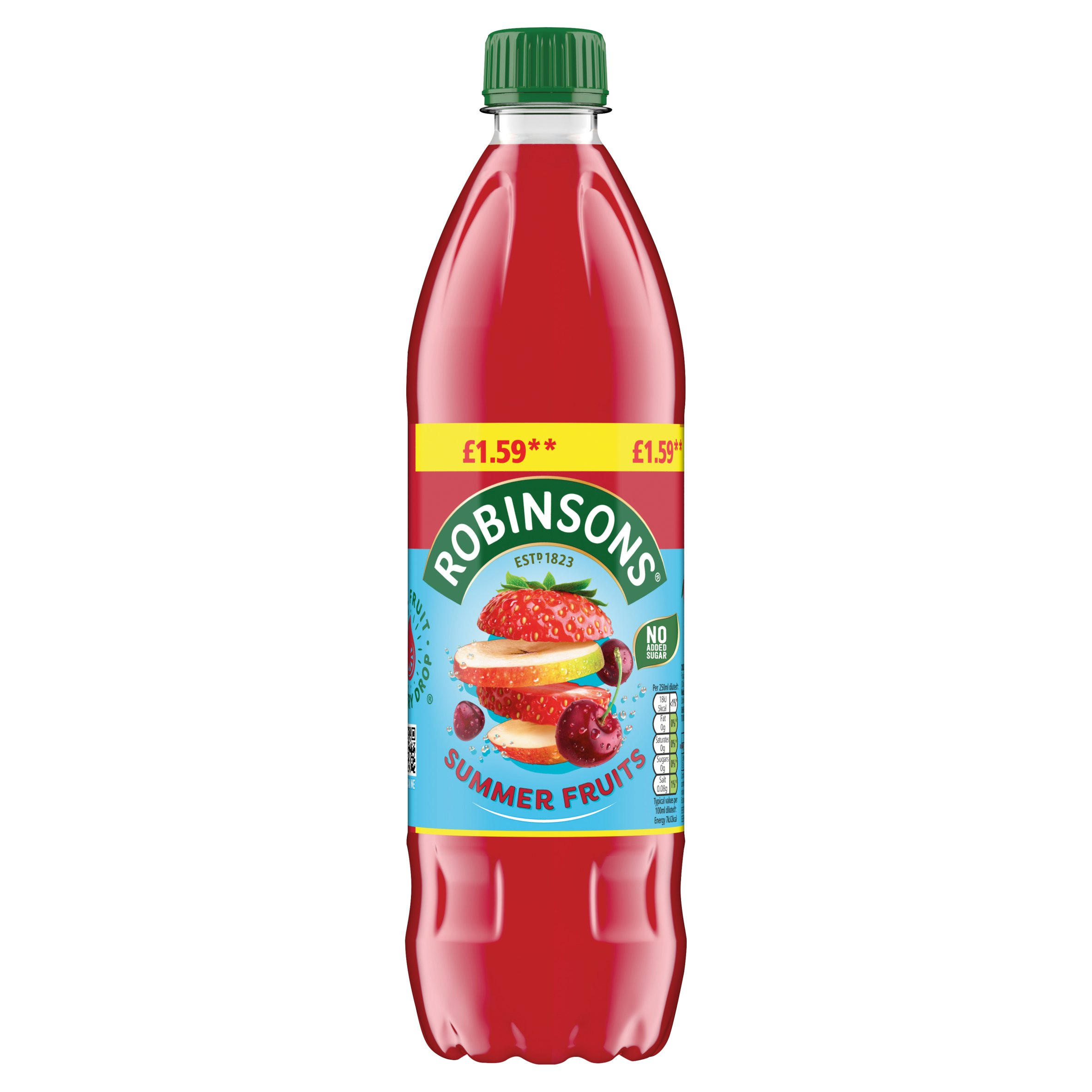 Robinsons Summer Fruits No Added Sugar Squash 1L